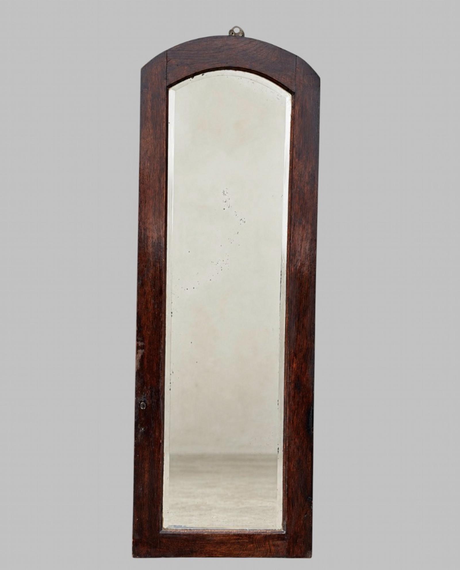 Early 20th-century Oak Arched Wall Mirror with Bevelled Glass (1 of 6) Early 20th-century Oak Arched Wall Mirror with Bevelled Glass (1 of 6)