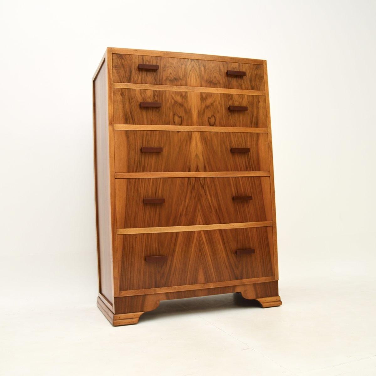 Art Deco Figured Walnut Chest of Drawers (1 of 9) Art Deco Figured Walnut Chest of Drawers (1 of 9)