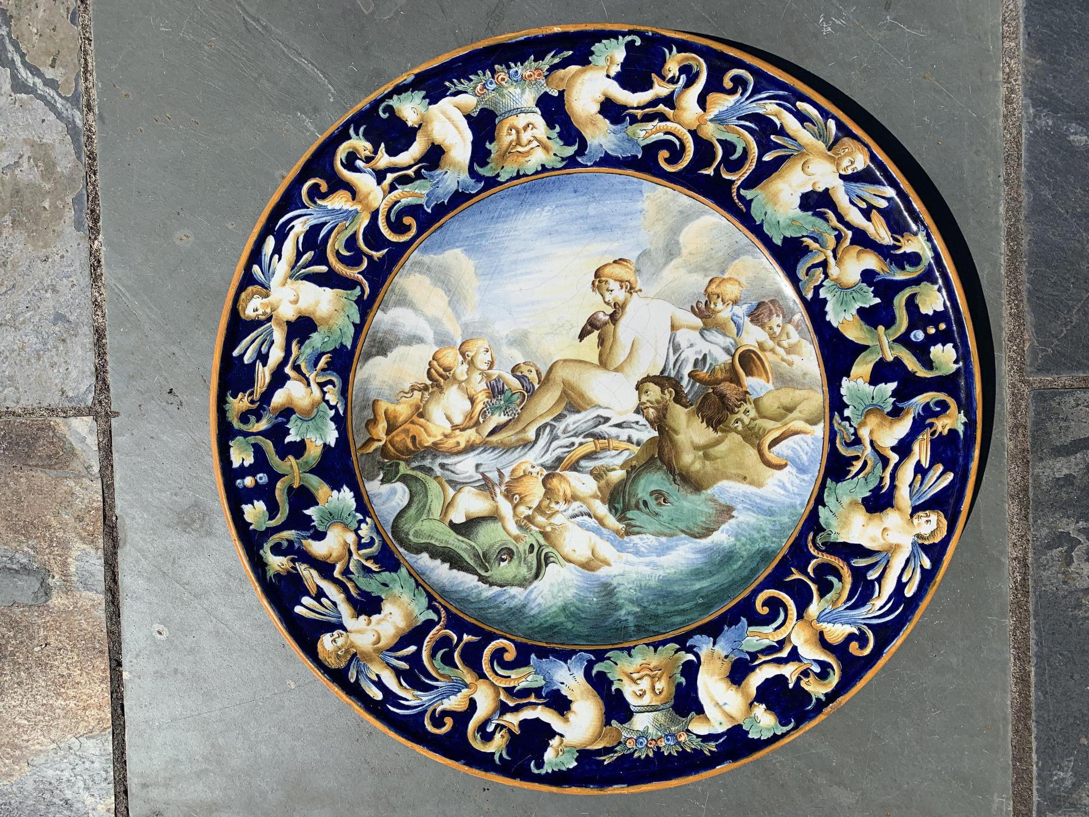 Italian Faience Urbino Style / Castelli  Charger (1 of 32)