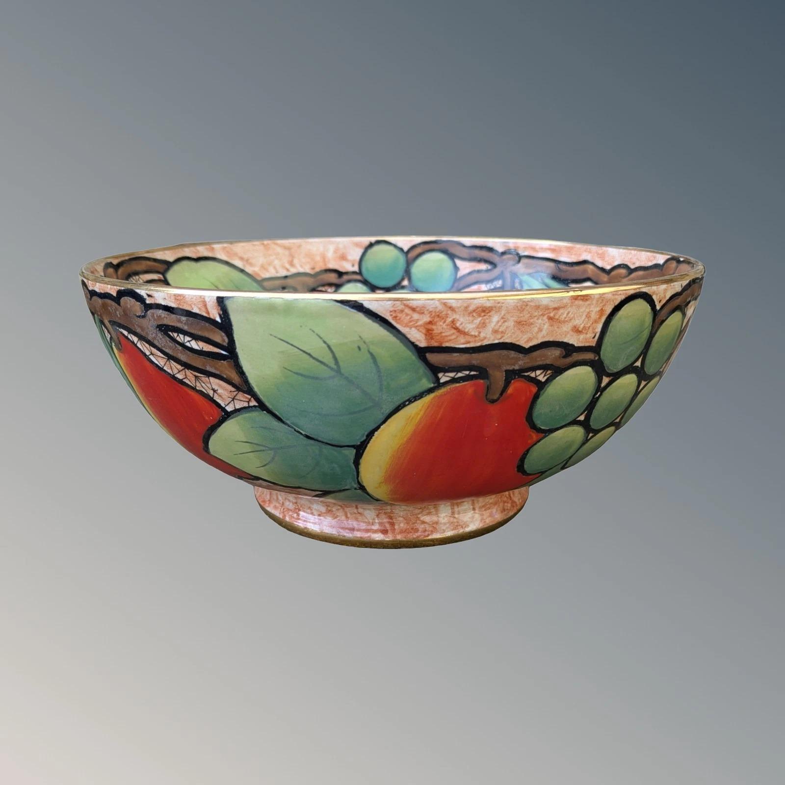 Large Maling Fruit Bowl Rare Design (1 of 6)
