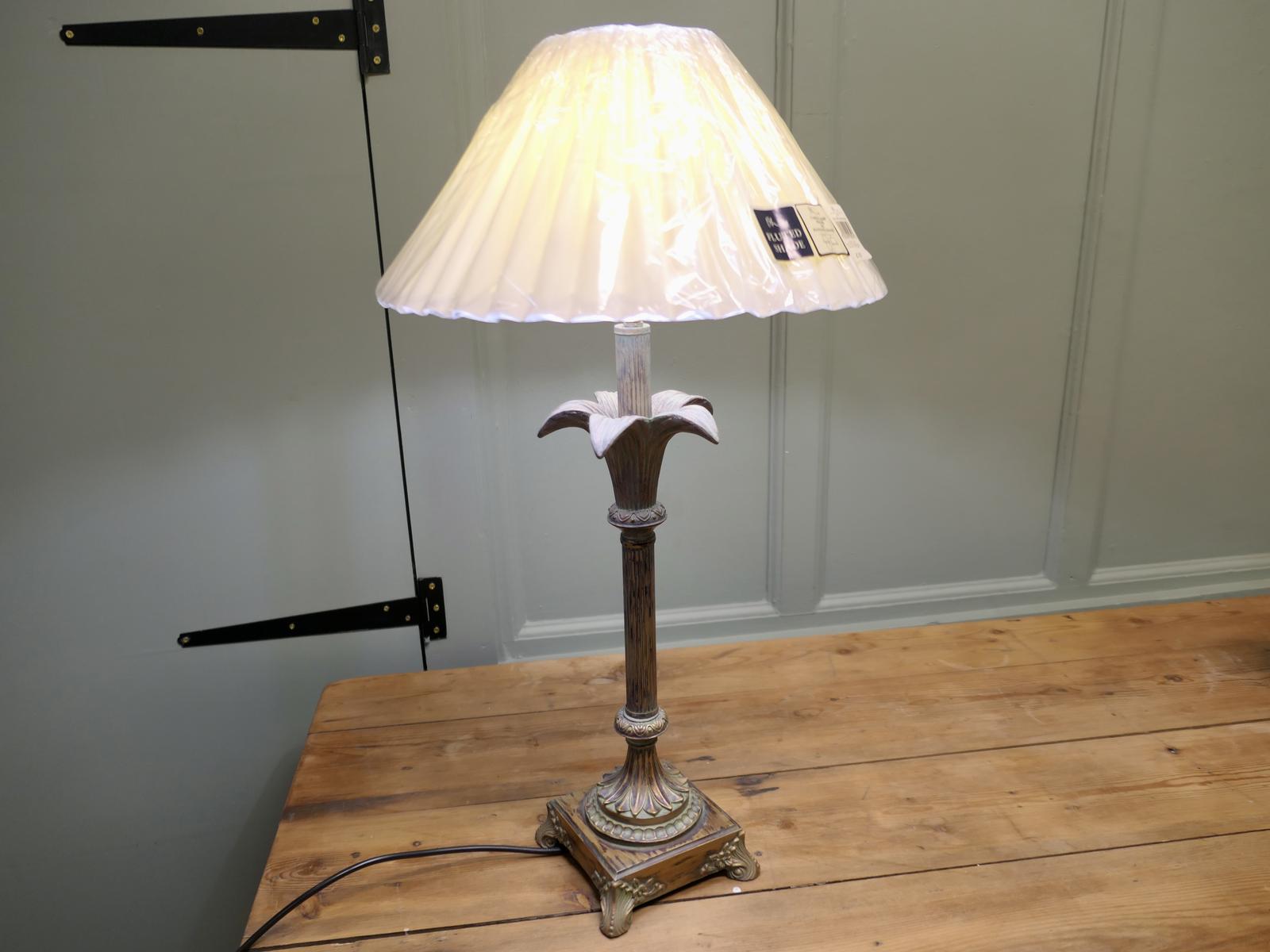 Arts and Crafts Simulated Copper and Brass Table Lamp (1 of 6)