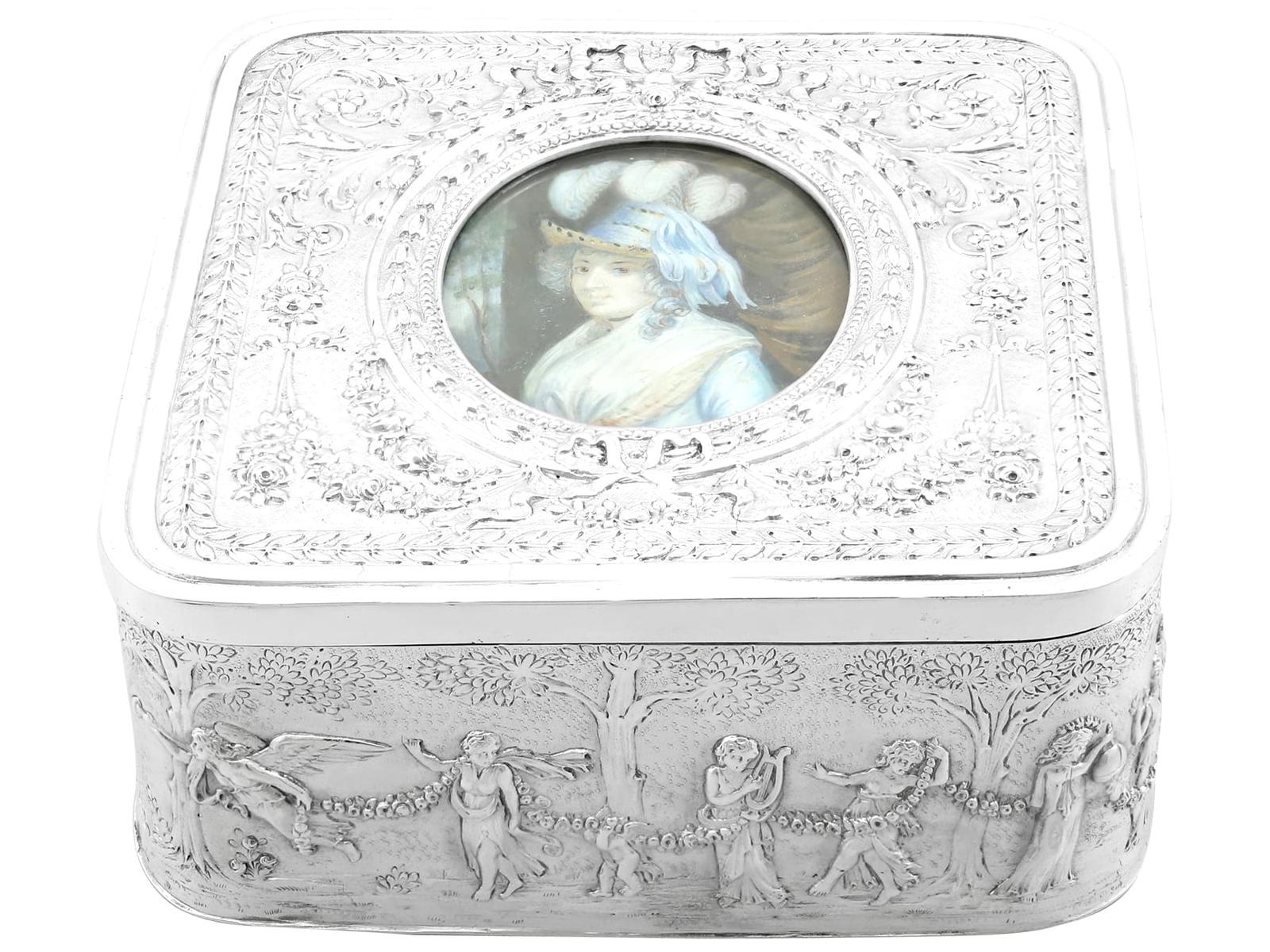 Antique George V Sterling Silver Dressing Table Box (1910) (1 of 12)