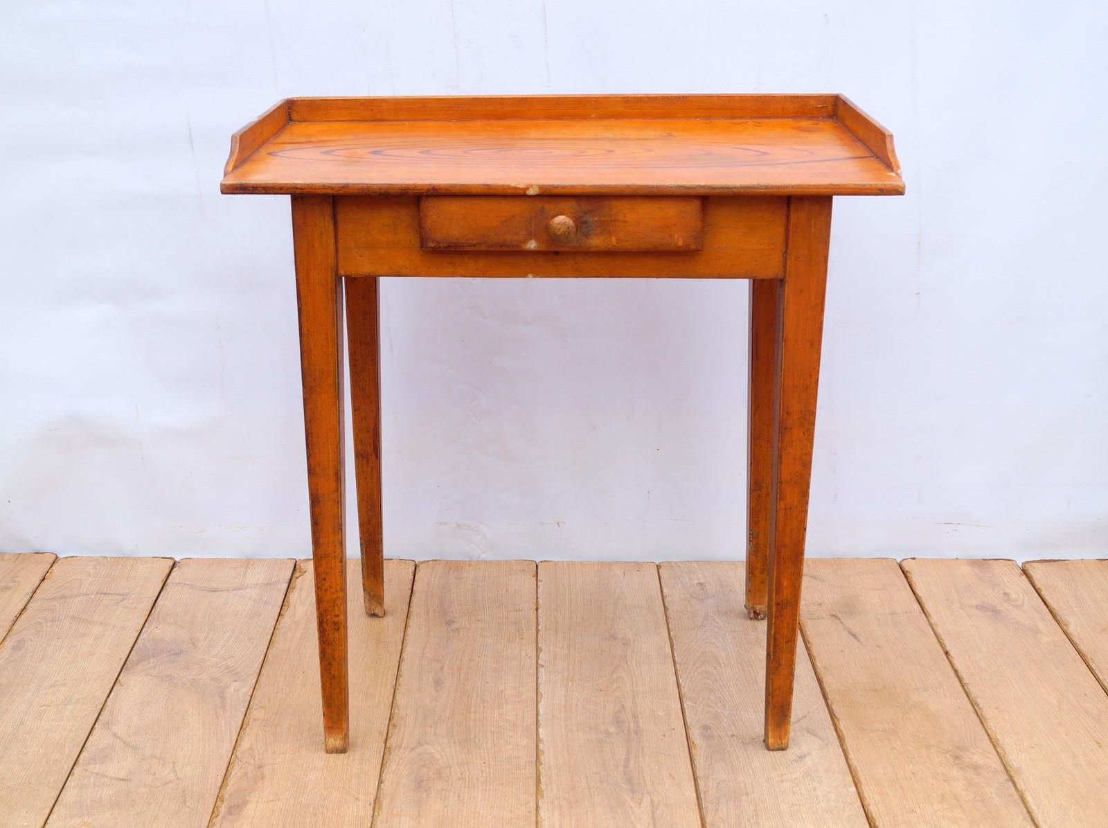 French Pine Side Table (1 of 7)