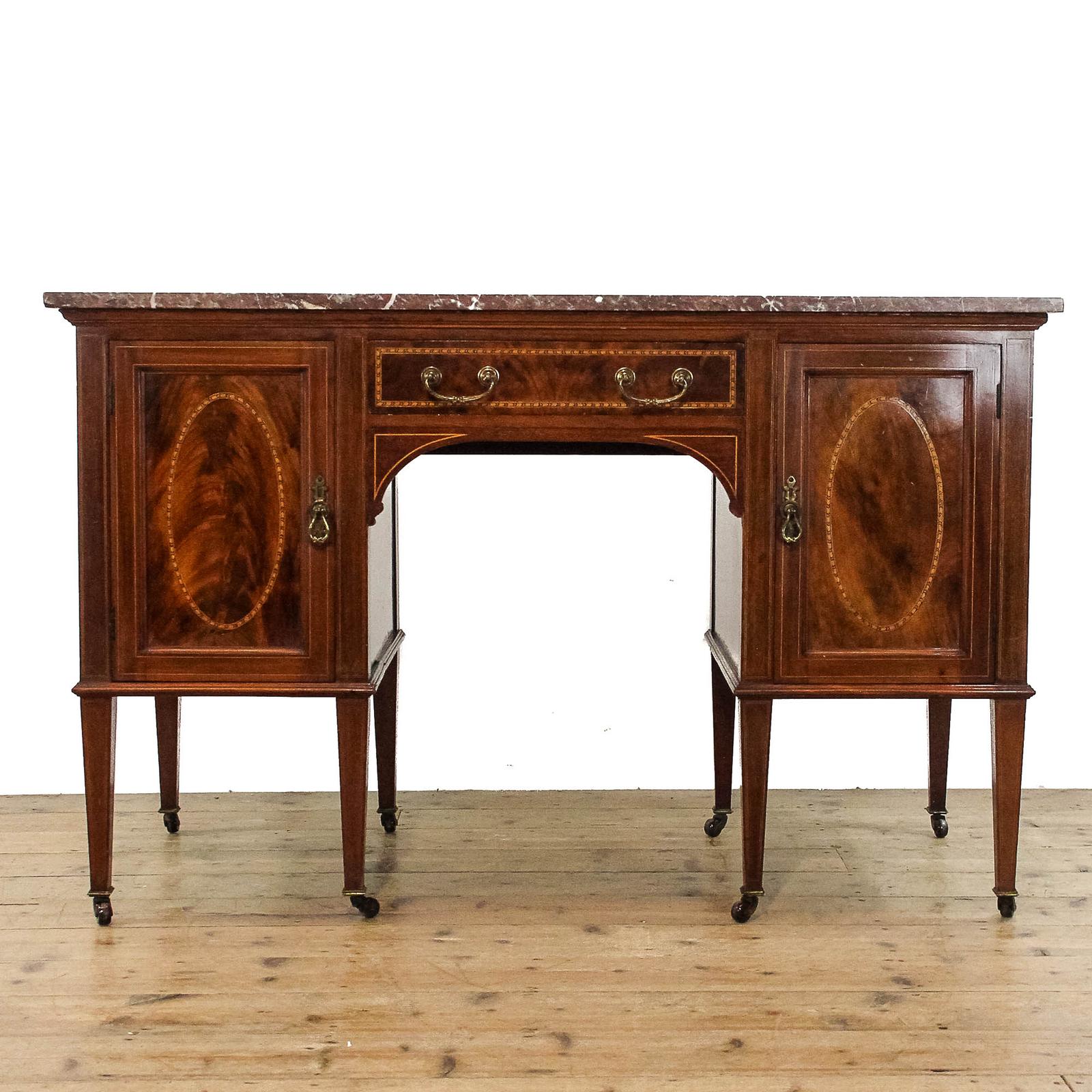 Antique Mahogany And Marble Desk by Maple & Co (1 of 12)