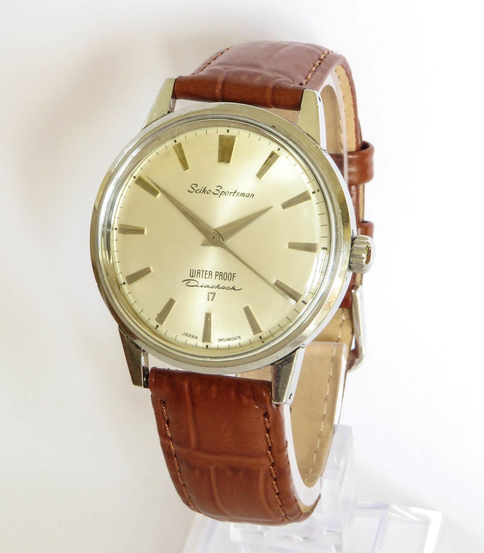 Watch : Gents 1960s Seiko Sportsman Diashock Wrist Watch (1 of 5) Watch : Gents 1960s Seiko Sportsman Diashock Wrist Watch (1 of 5)