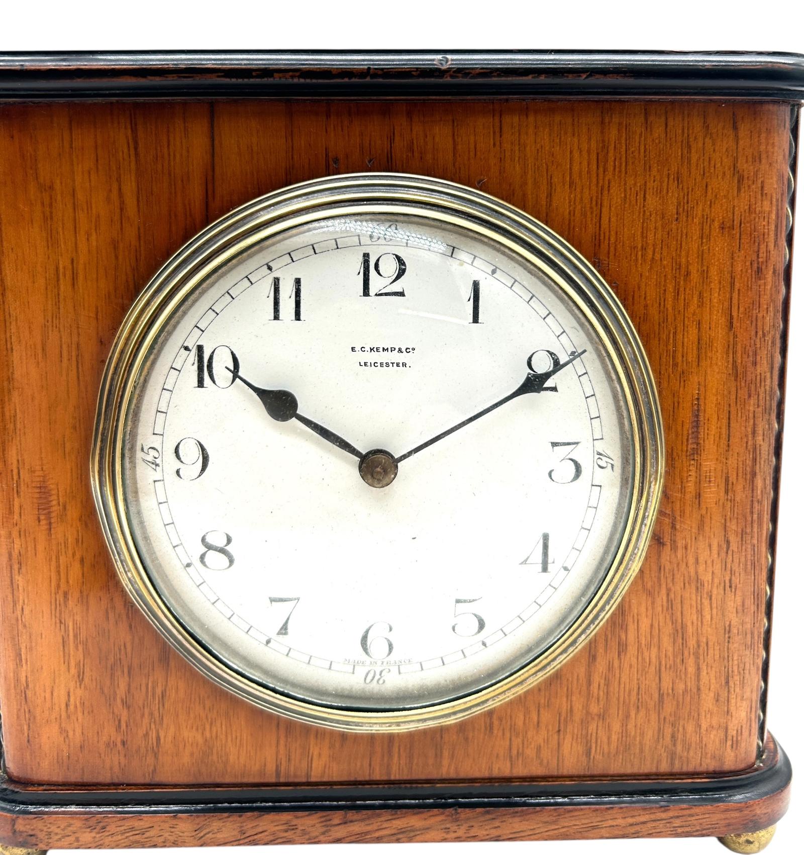 Vintage E.C. Kemp Leicester Mahogany Mantel Clock, Serviced & Working, Antique Bracket Table Clock, Mechanical Wooden Timepiece - Made in France (1 of 9) Vintage E.C. Kemp Leicester Mahogany Mantel Clock, Serviced & Working, Antique Bracket Table Clock, Mechanical Wooden Timepiece - Made in France (1 of 9)
