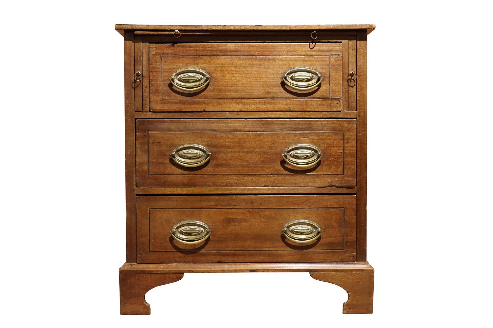 19th Century Mahogany Chest of Drawers with Brushing Slide c.1840 (1 of 5)