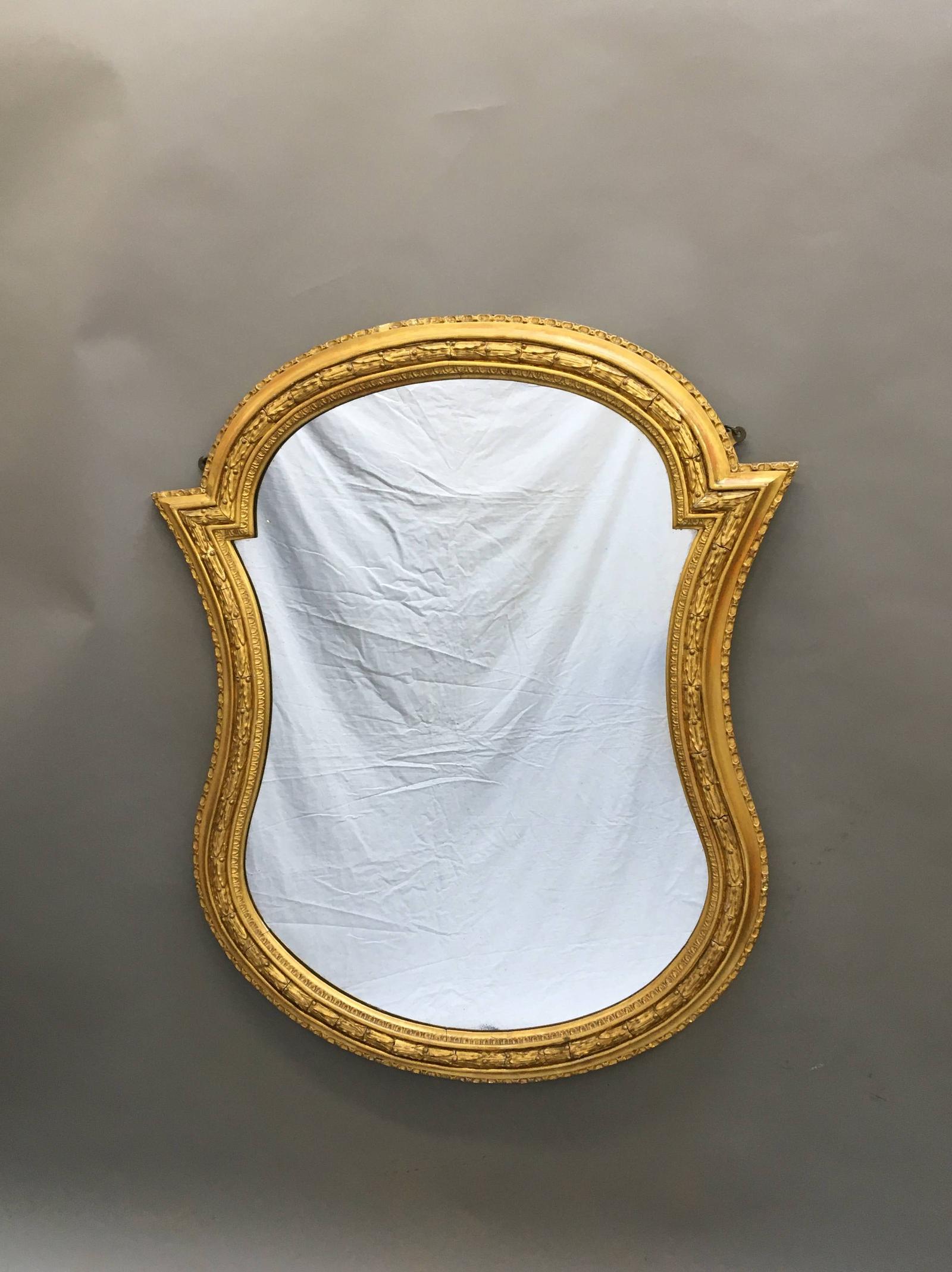 19th Century Large Gilt Mirror (1 of 10)