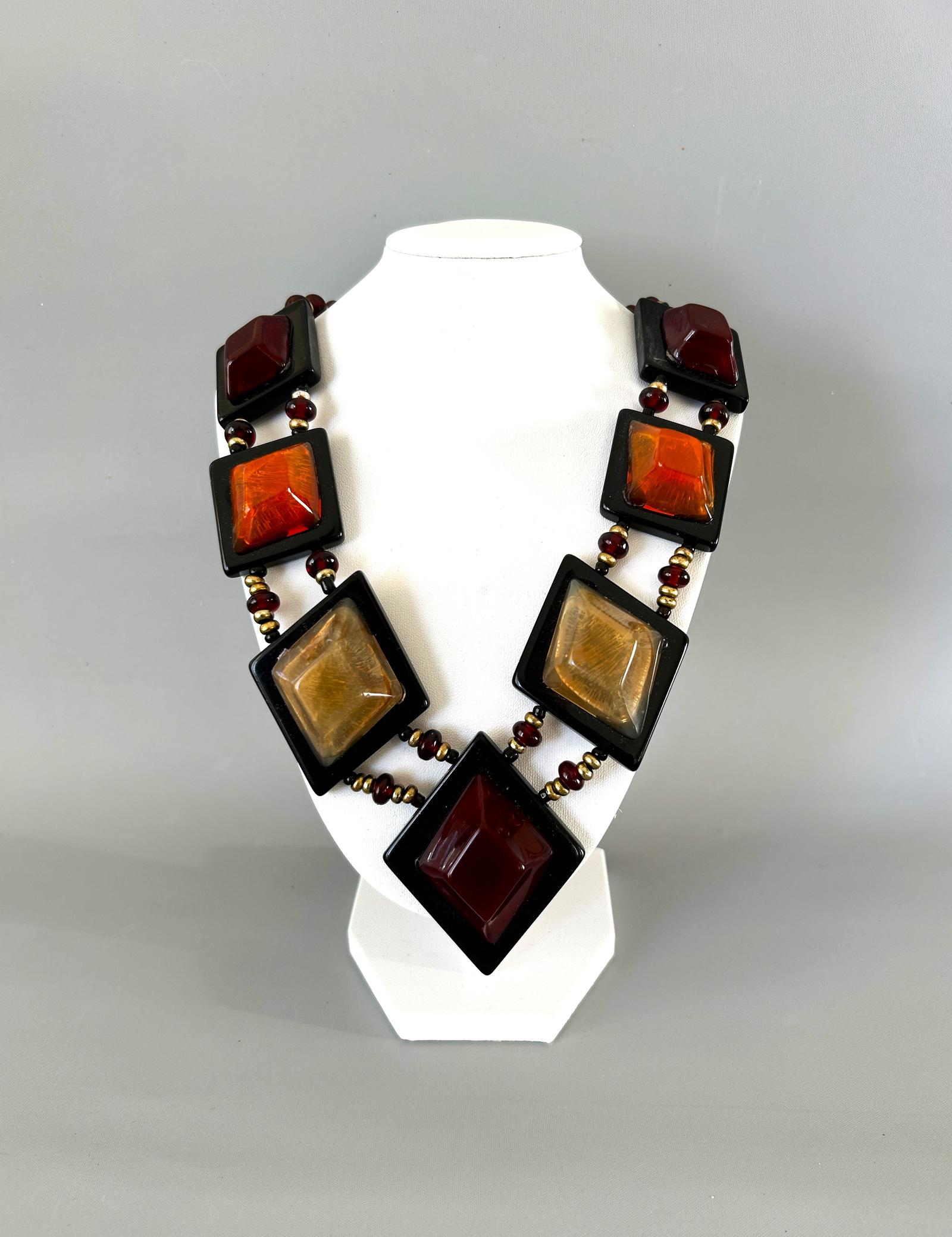 Rare Art Deco Celluloid / Lucite Statement Necklace (1 of 5) Rare Art Deco Celluloid / Lucite Statement Necklace (1 of 5)