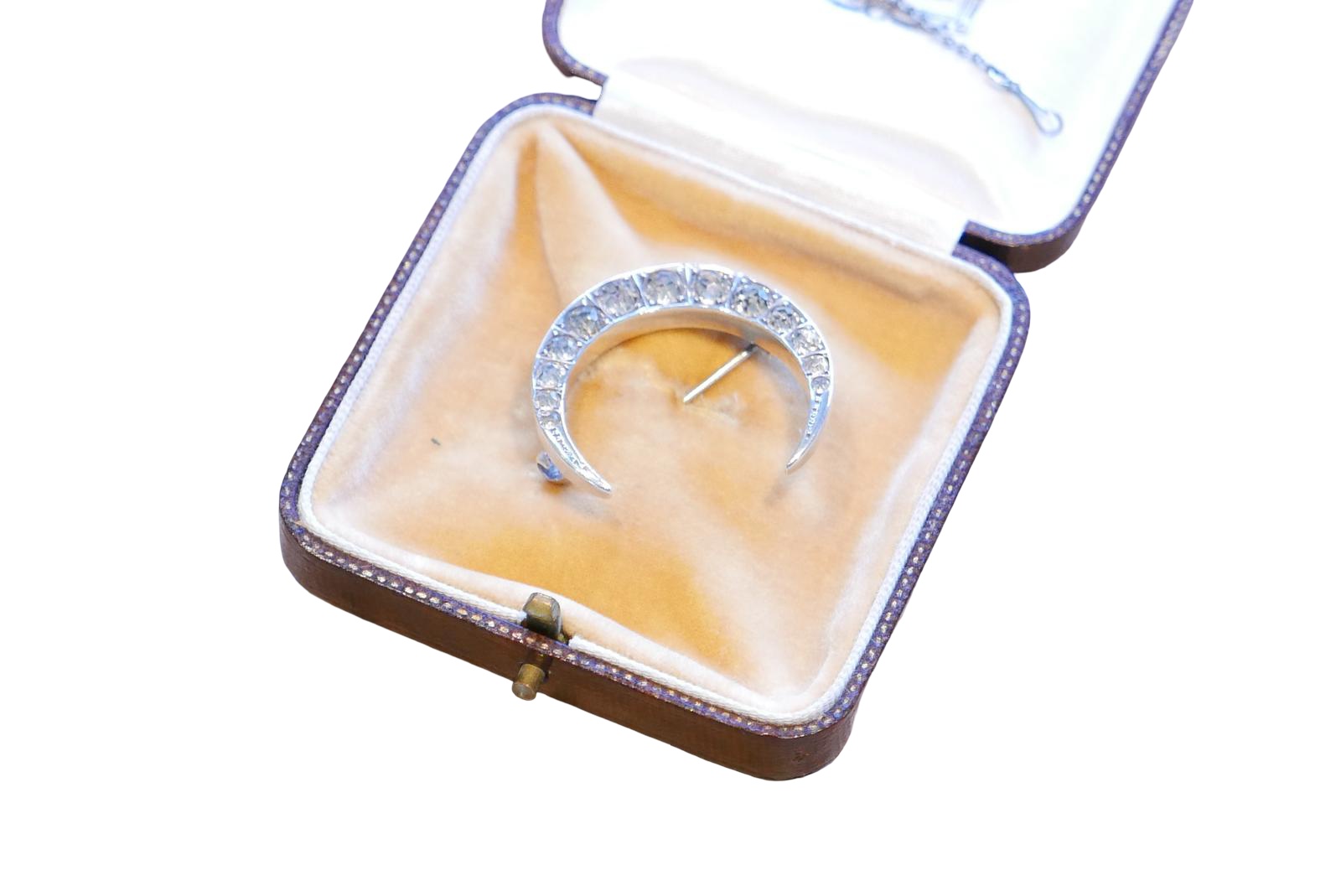 Antique Silver Crescent Moon Brooch (1 of 10) Antique Silver Crescent Moon Brooch (1 of 10)