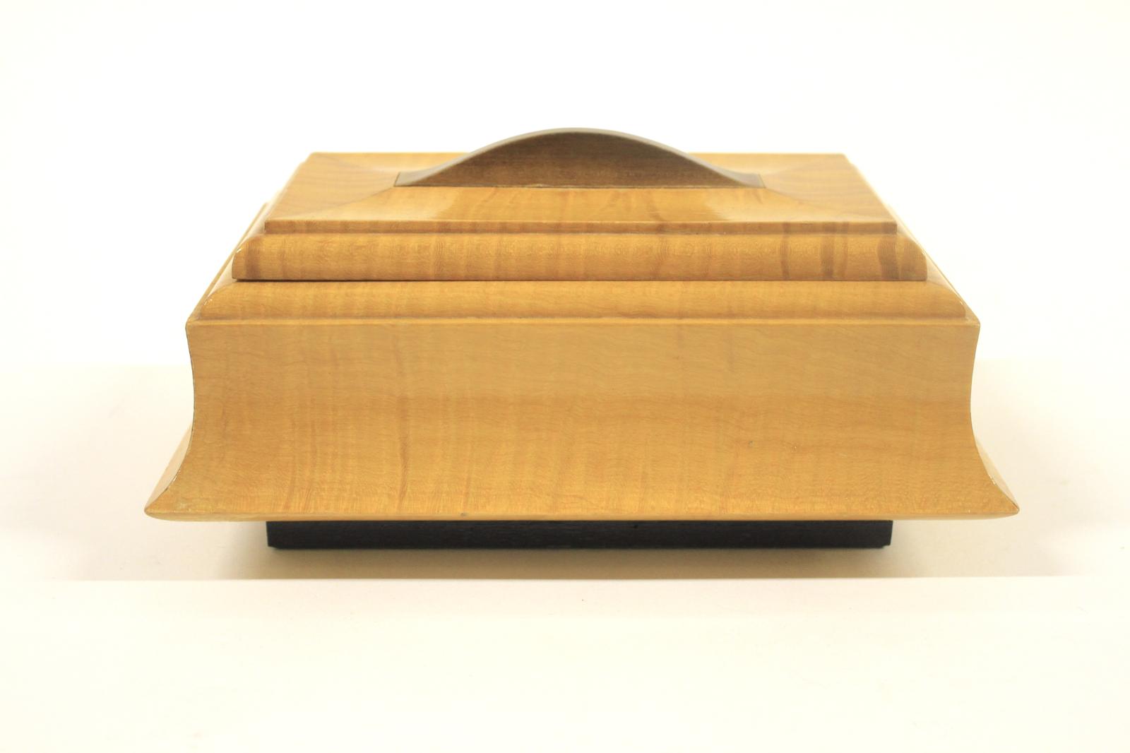 Art Deco Sycamore Trinket Box 1930s (1 of 7)