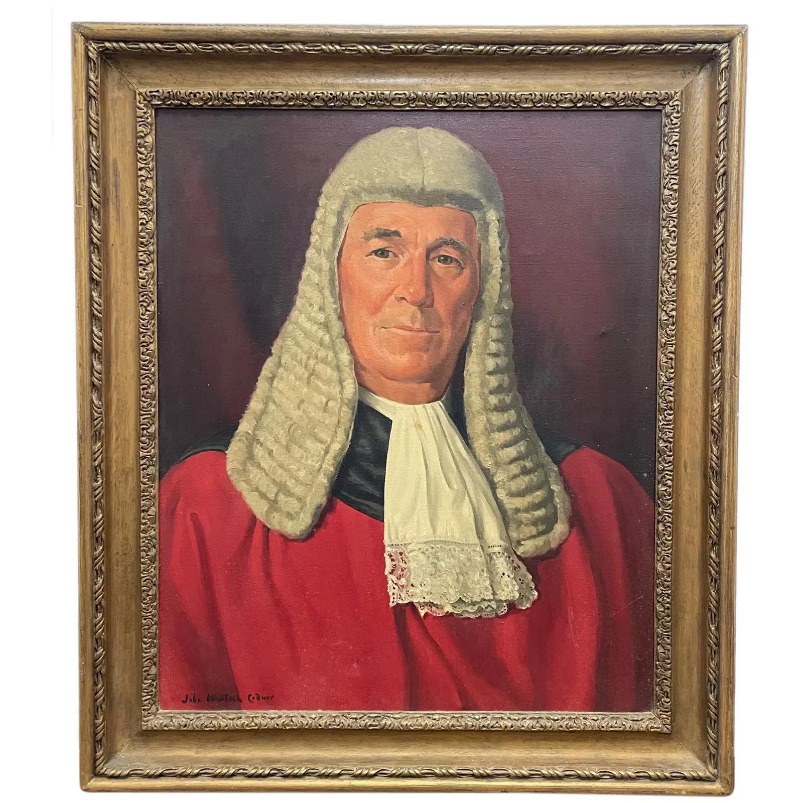 Oil Painting Portrait of Judge Paul Storr Red Court Robe Dress Regalia (1 of 38)
