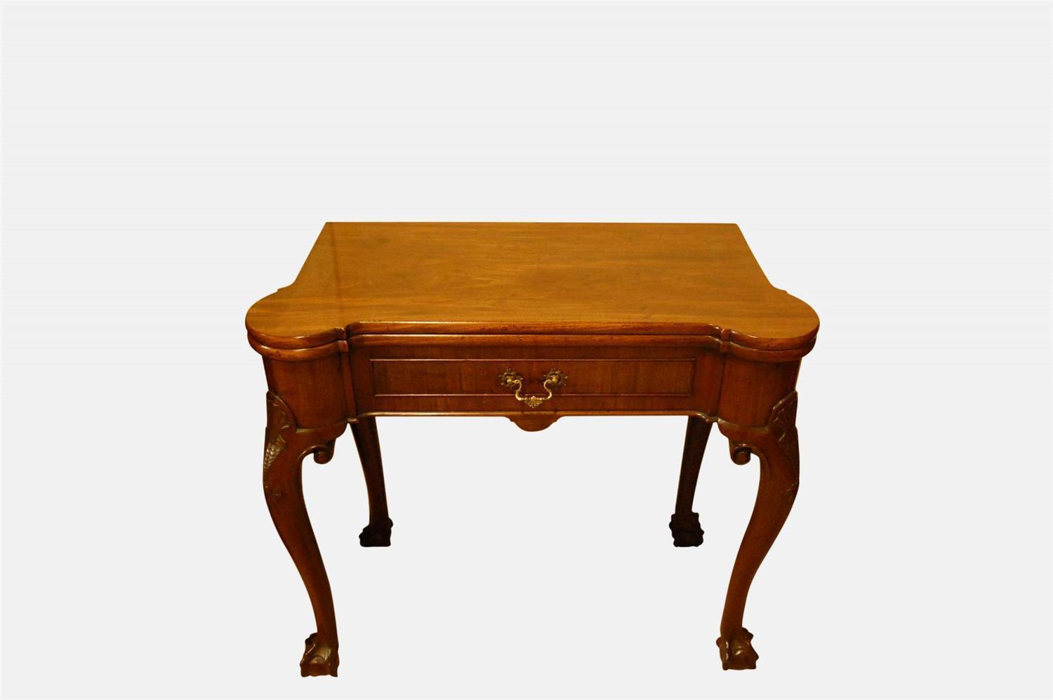 Mahogany Fold-over Table (1 of 7) Mahogany Fold-over Table (1 of 7)