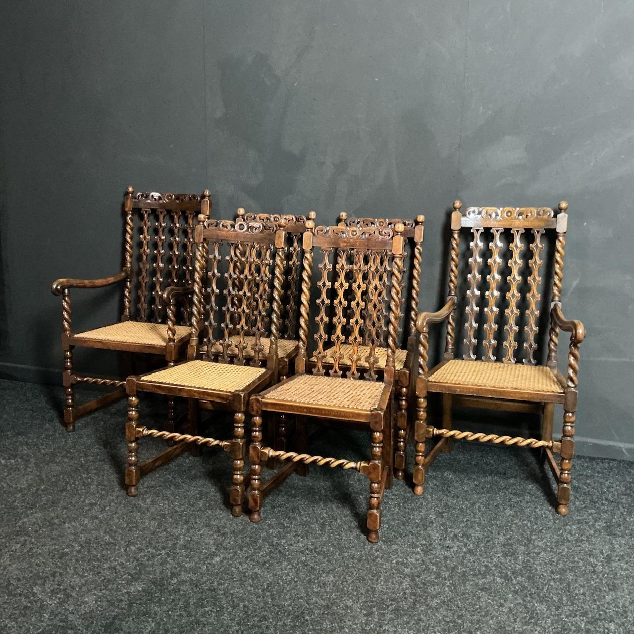 Set of Jacobean Style Chairs (1 of 6) Set of Jacobean Style Chairs (1 of 6)
