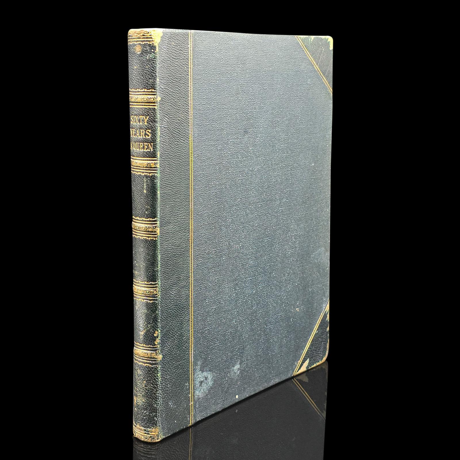 Antique Royal Book, Sixty Years a Queen, History Reference, Hardcover, Victorian (1 of 12)