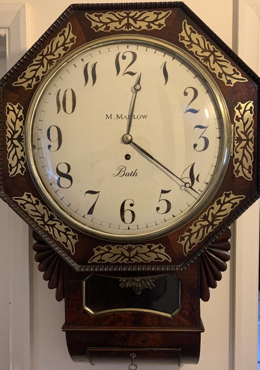 Beautiful Eight Day Fusee Inlaid Regency Clock (1 of 14) Beautiful Eight Day Fusee Inlaid Regency Clock (1 of 14)