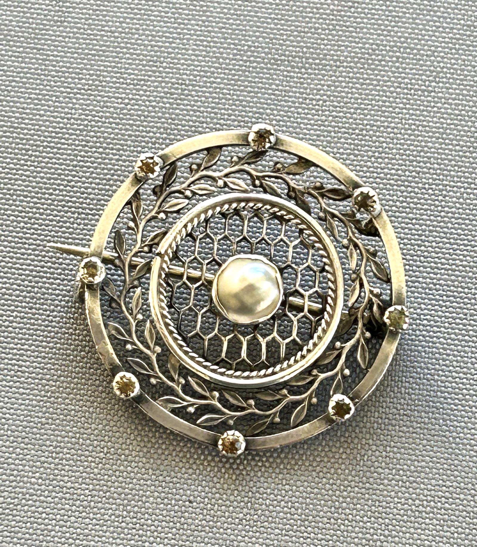 Charles Horner Chester Edwardian Silver & Pearl Brooch (1 of 6) Charles Horner Chester Edwardian Silver & Pearl Brooch (1 of 6)