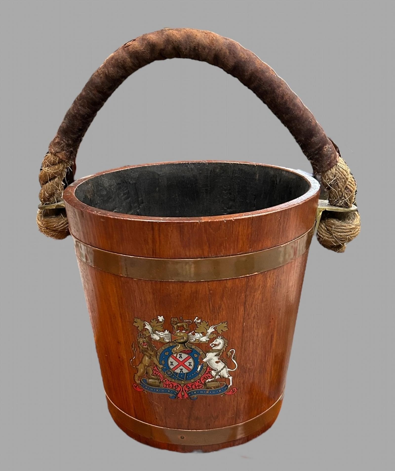 A Copper Bound Oak Fire Bucket (1 of 3) A Copper Bound Oak Fire Bucket (1 of 3)