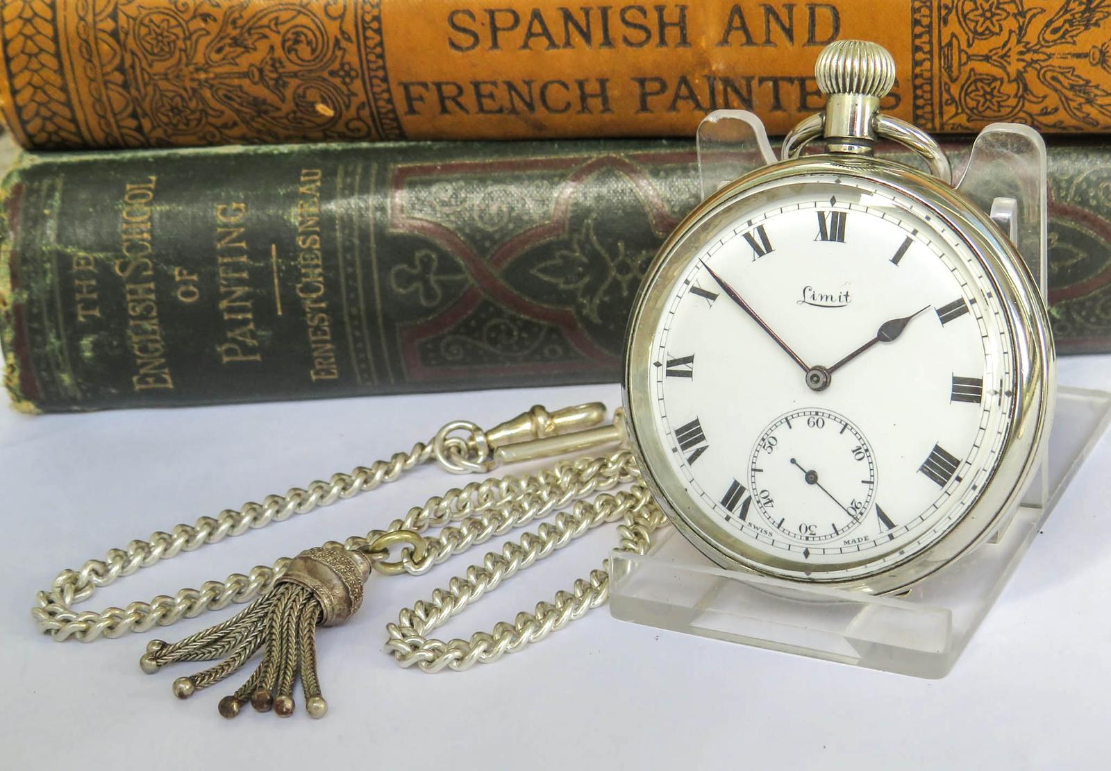Pocket Watch: Antique Limit Revue Pocket Watch & Chain (1 of 5) Pocket Watch: Antique Limit Revue Pocket Watch & Chain (1 of 5)
