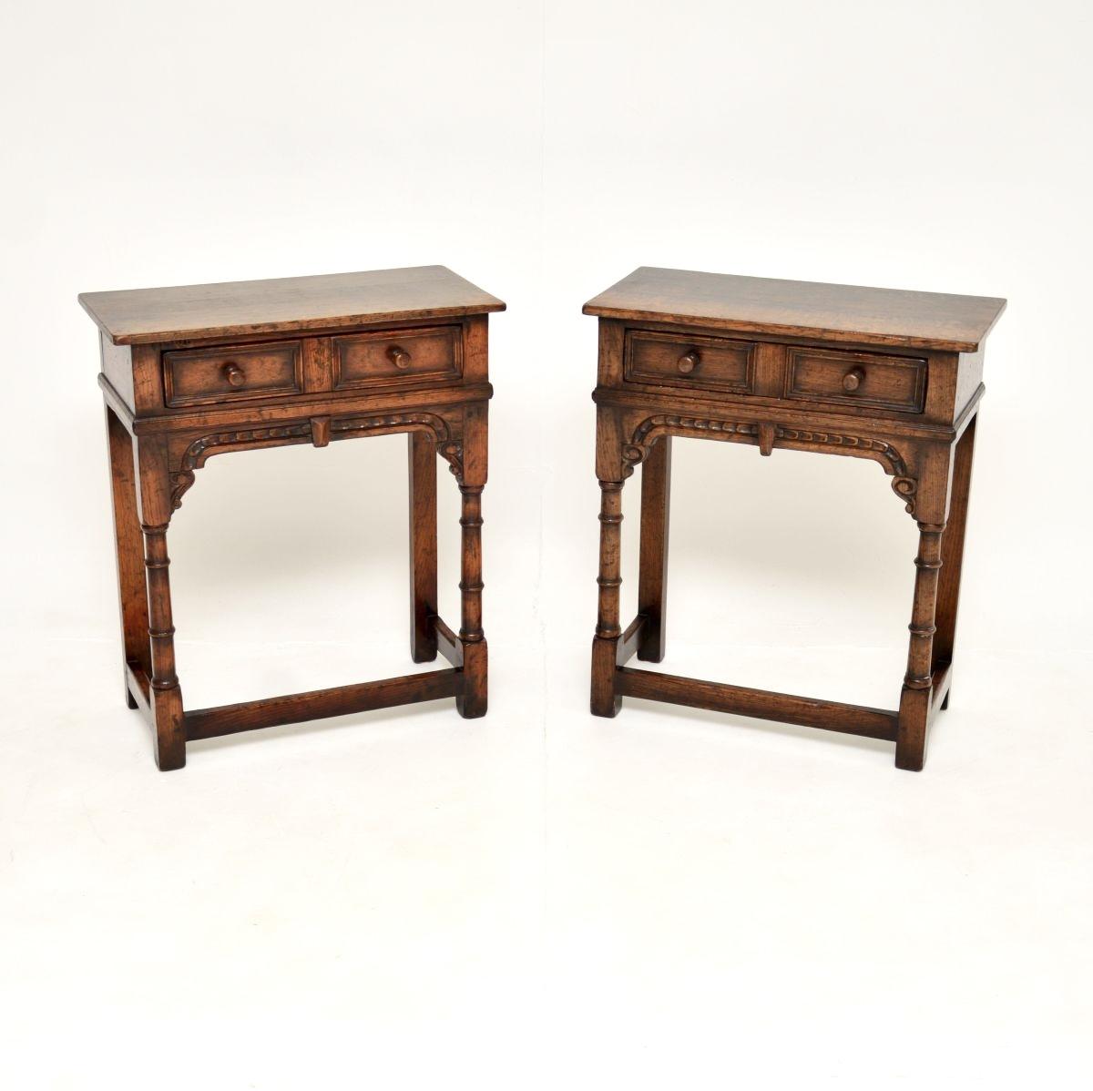 Pair of Oak Console / Side Tables by Titchmarsh & Goodwin (1 of 14) Pair of Oak Console / Side Tables by Titchmarsh & Goodwin (1 of 14)