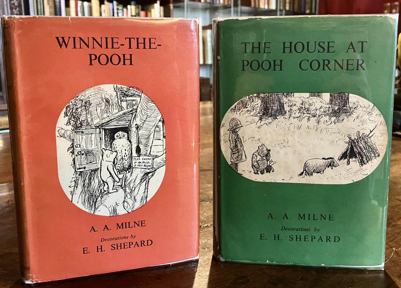 Winnie the Pooh & House at Pooh Corner by A A Milne 1950s + Jackets 2 x Vols (1 of 3) Winnie the Pooh & House at Pooh Corner by A A Milne 1950s + Jackets 2 x Vols (1 of 3)