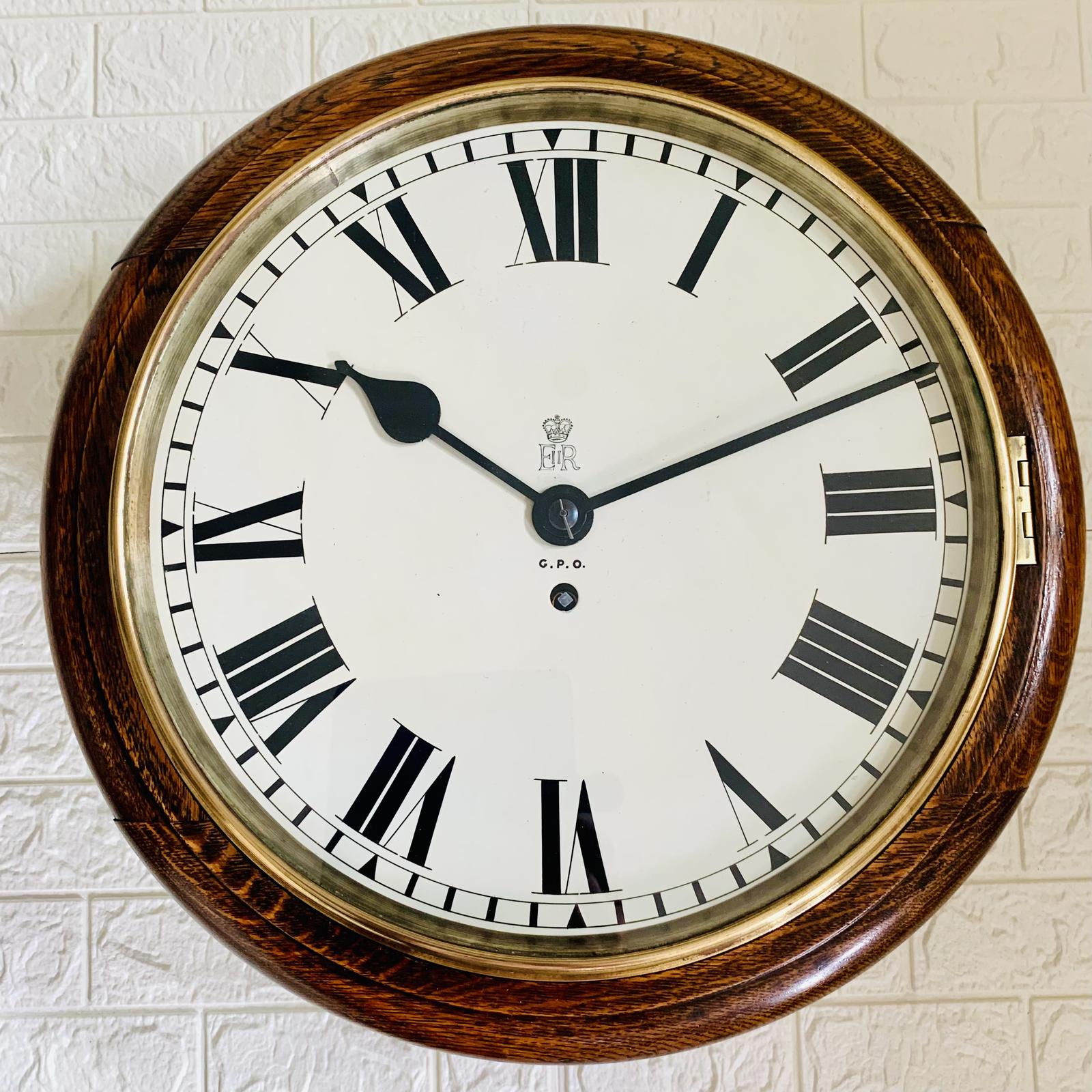 G.P.O Fusee Dial Wall Clock, Superb (1 of 16)