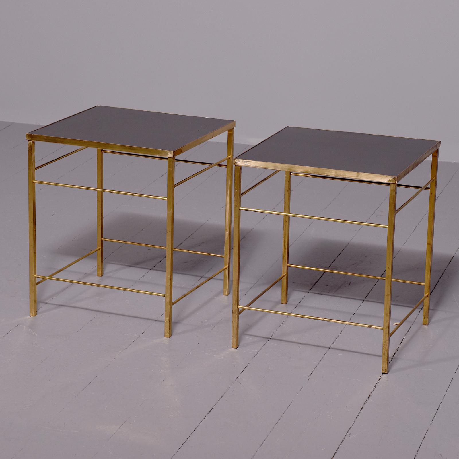 Pair of 20th Century Cast Brass Occasional Tables (1 of 5)