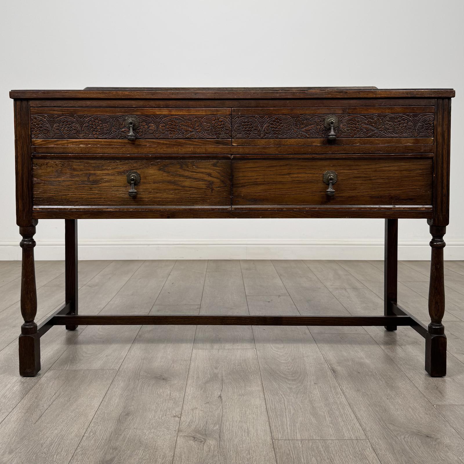 Antique 20th Century Edwardian Side Table In Oak (1 of 11) Antique 20th Century Edwardian Side Table In Oak (1 of 11)