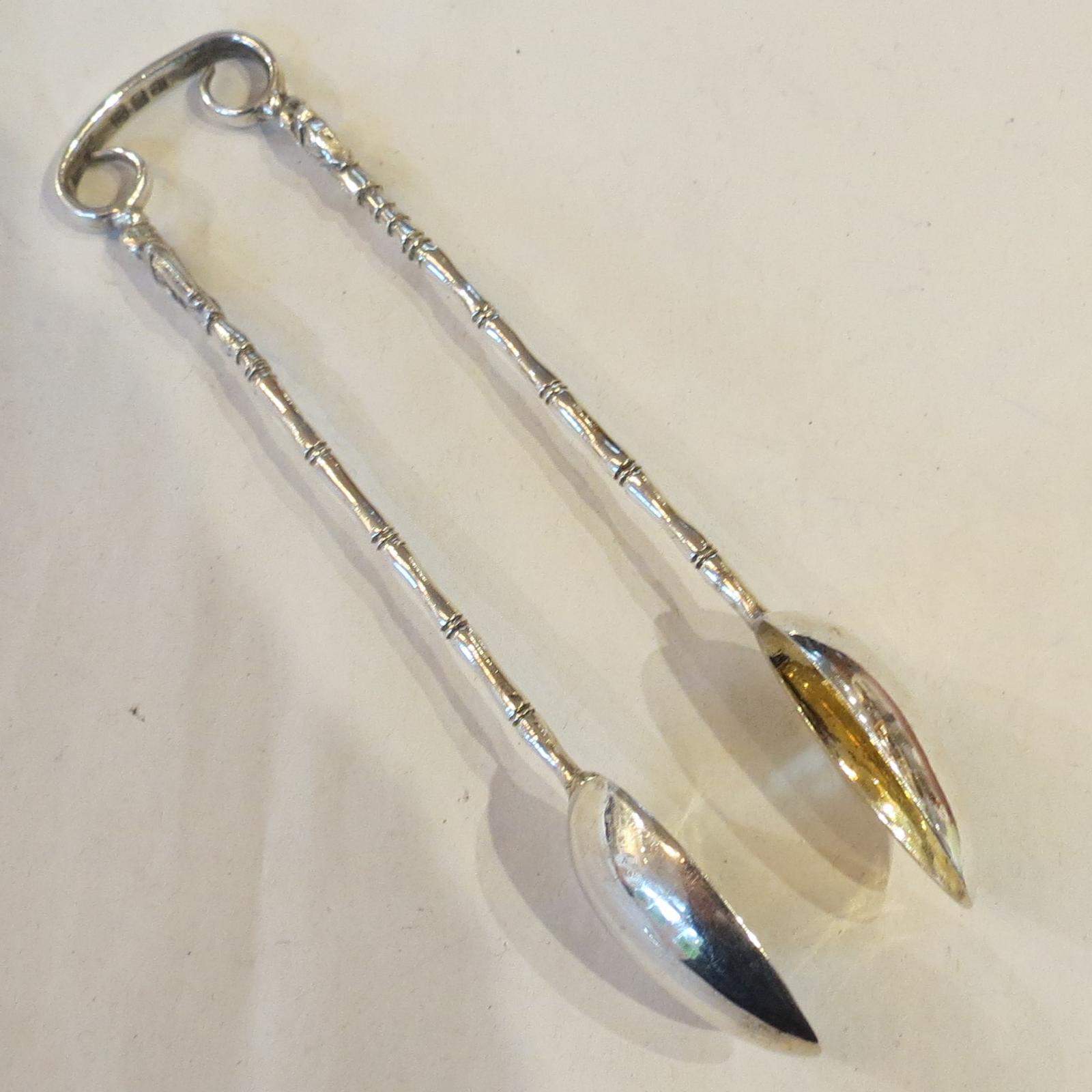 Wang Hing - Chinese Silver Sugar Tongs (1 of 7)