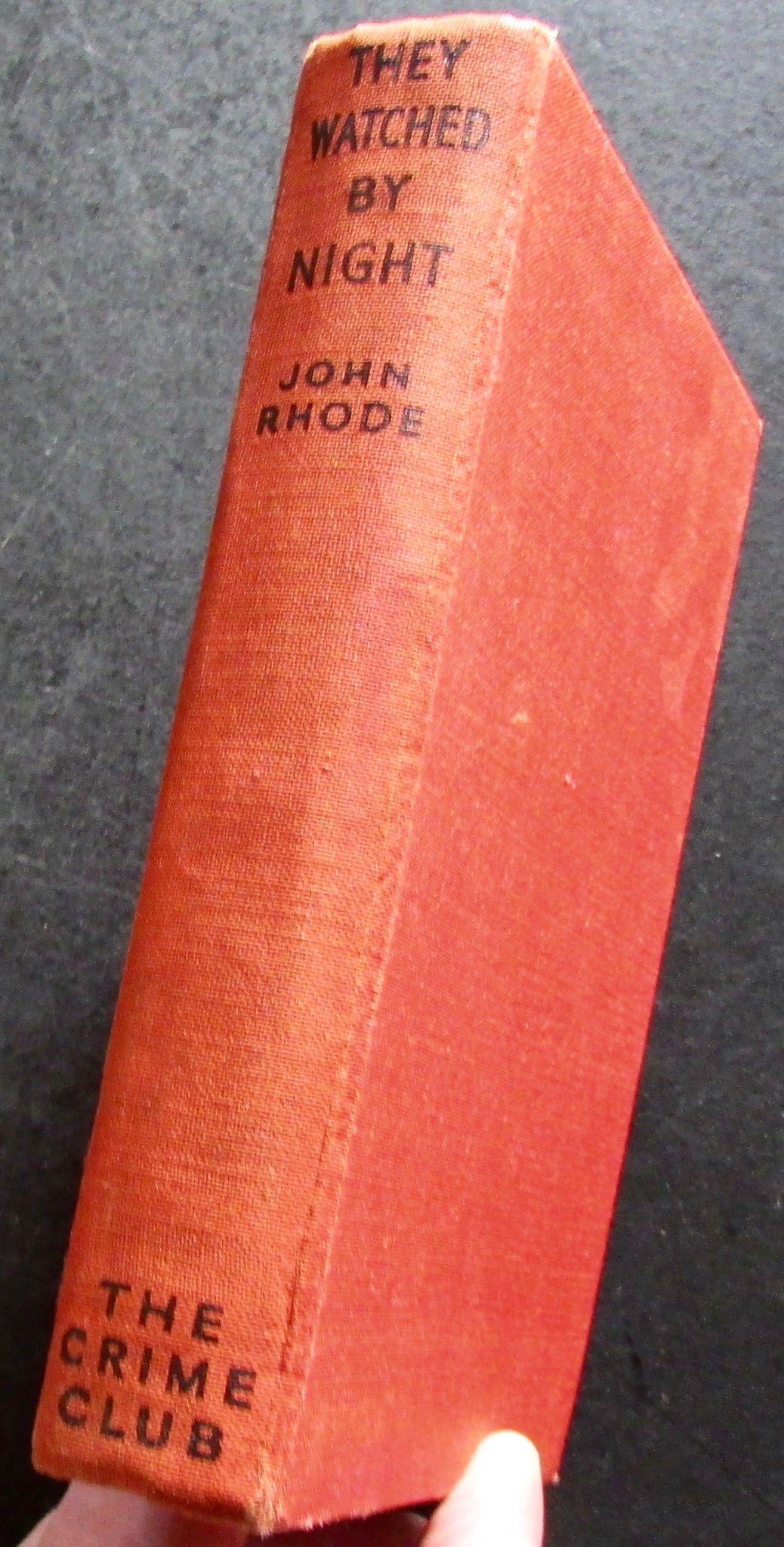 1941  1st Edition They Watched by Night Rare Crime Novel by John Rhode (1 of 4)