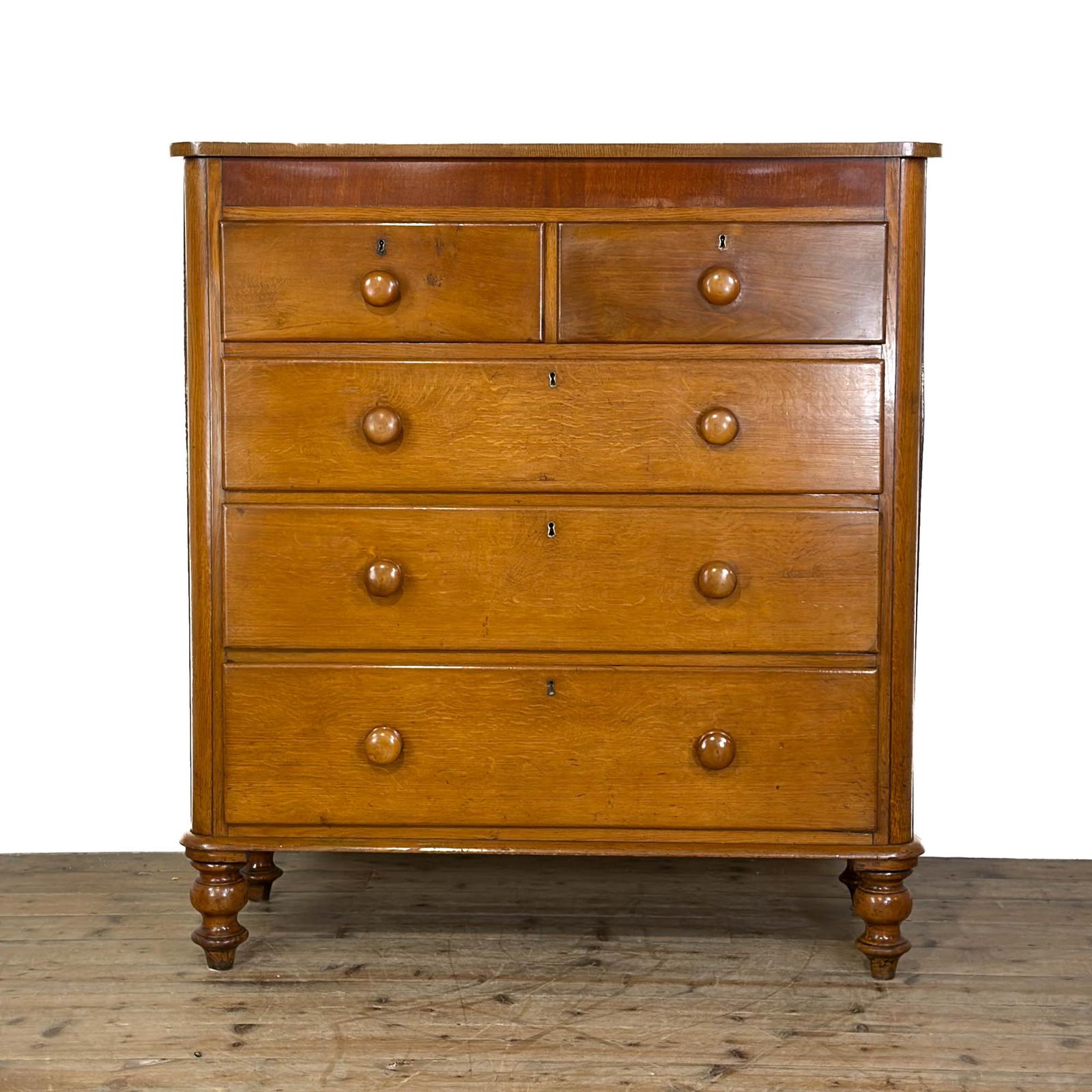 Antique Victorian Light Oak Chest of Drawers (1 of 8) Antique Victorian Light Oak Chest of Drawers (1 of 8)