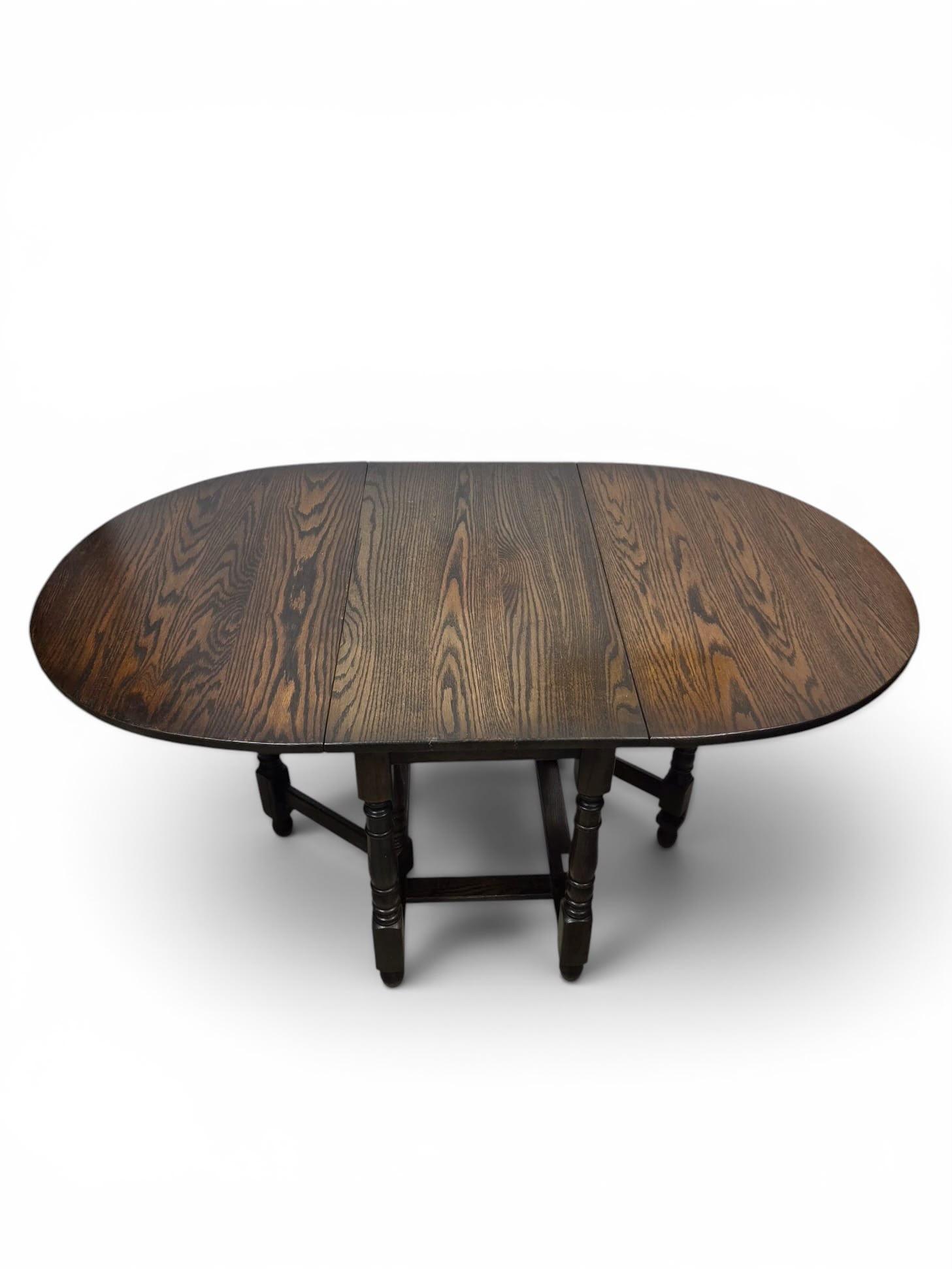 Large Vintage Solid Oak Drop Leaf Dining Table / Seats 4–6 c.1960 (1 of 10) Large Vintage Solid Oak Drop Leaf Dining Table / Seats 4–6 c.1960 (1 of 10)