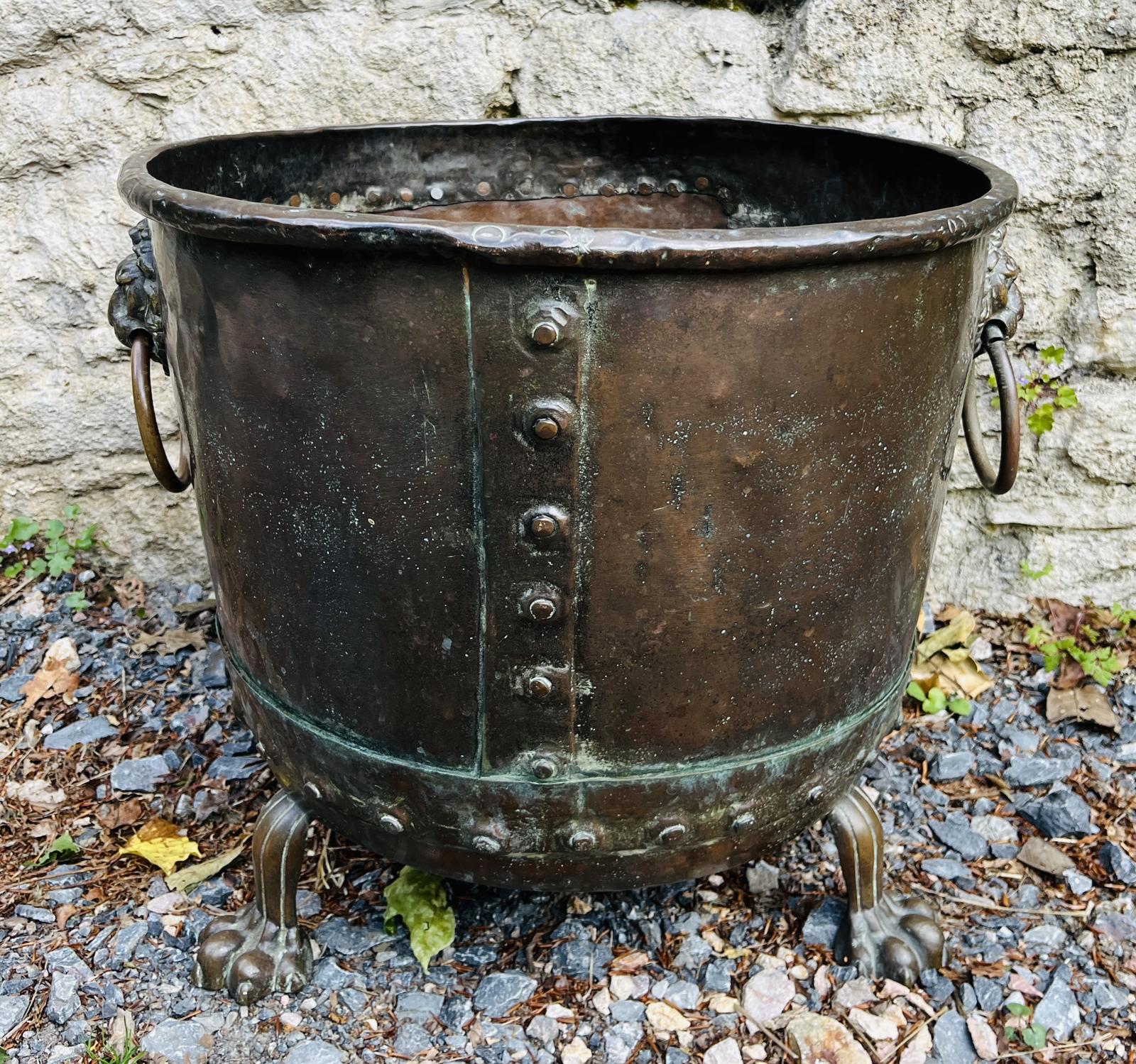 Large Victorian Riveted Copper Boiler (1 of 11) Large Victorian Riveted Copper Boiler (1 of 11)