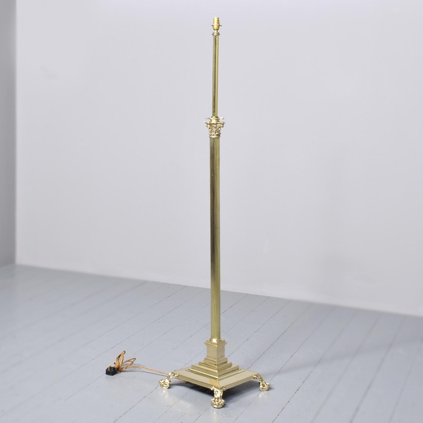 Victorian Brass Corinthian Lamp (1 of 8) Victorian Brass Corinthian Lamp (1 of 8)