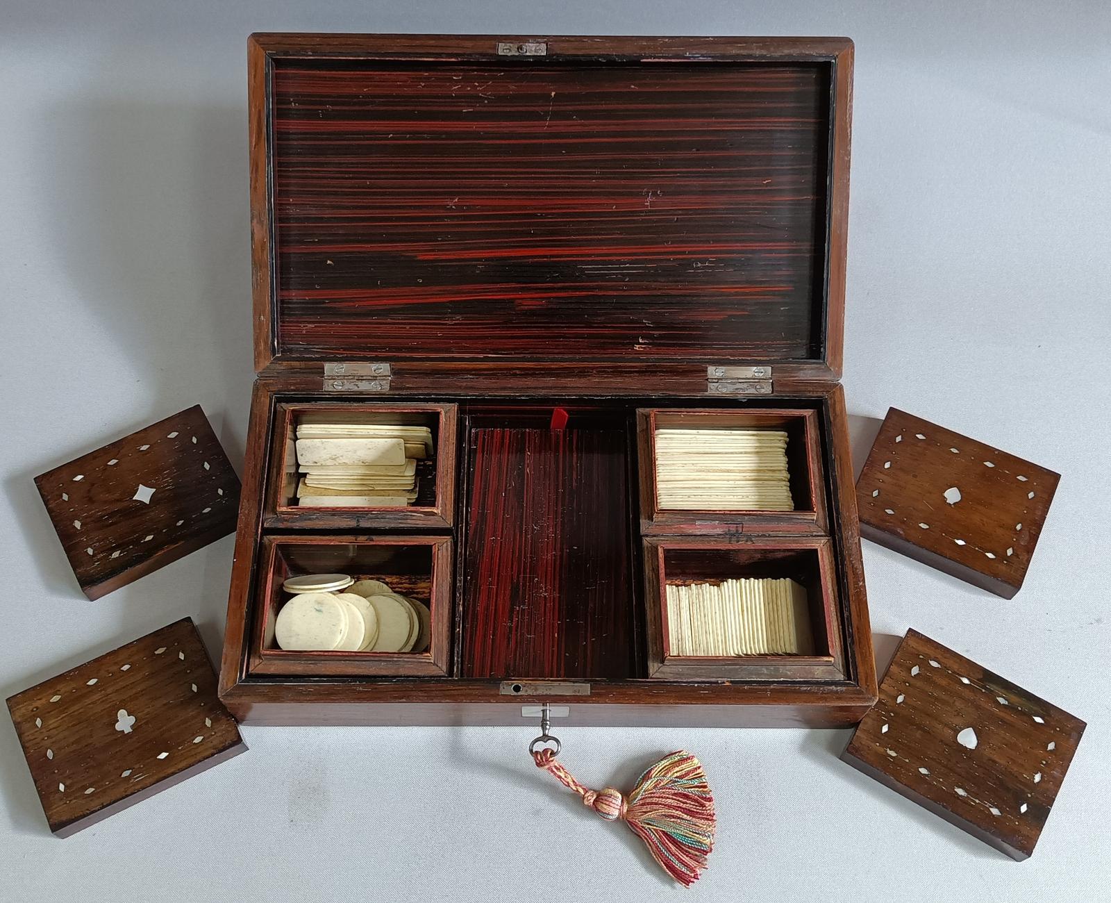 Victorian Rosewood & Mother of Pearl Games Box (1 of 5) Victorian Rosewood & Mother of Pearl Games Box (1 of 5)