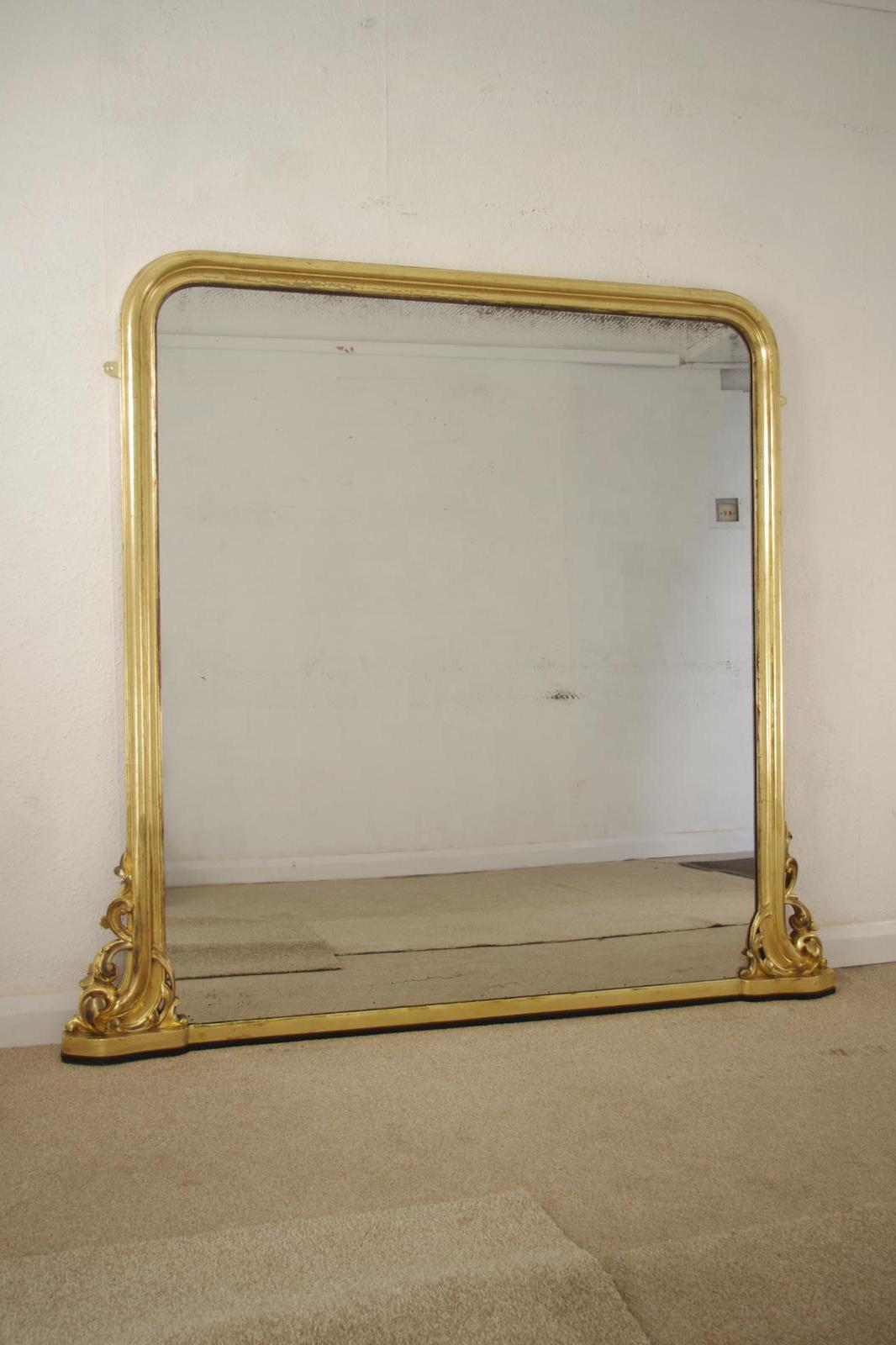 Victorian Giltwood Large Overmantle Mirror (1 of 9) Victorian Giltwood Large Overmantle Mirror (1 of 9)