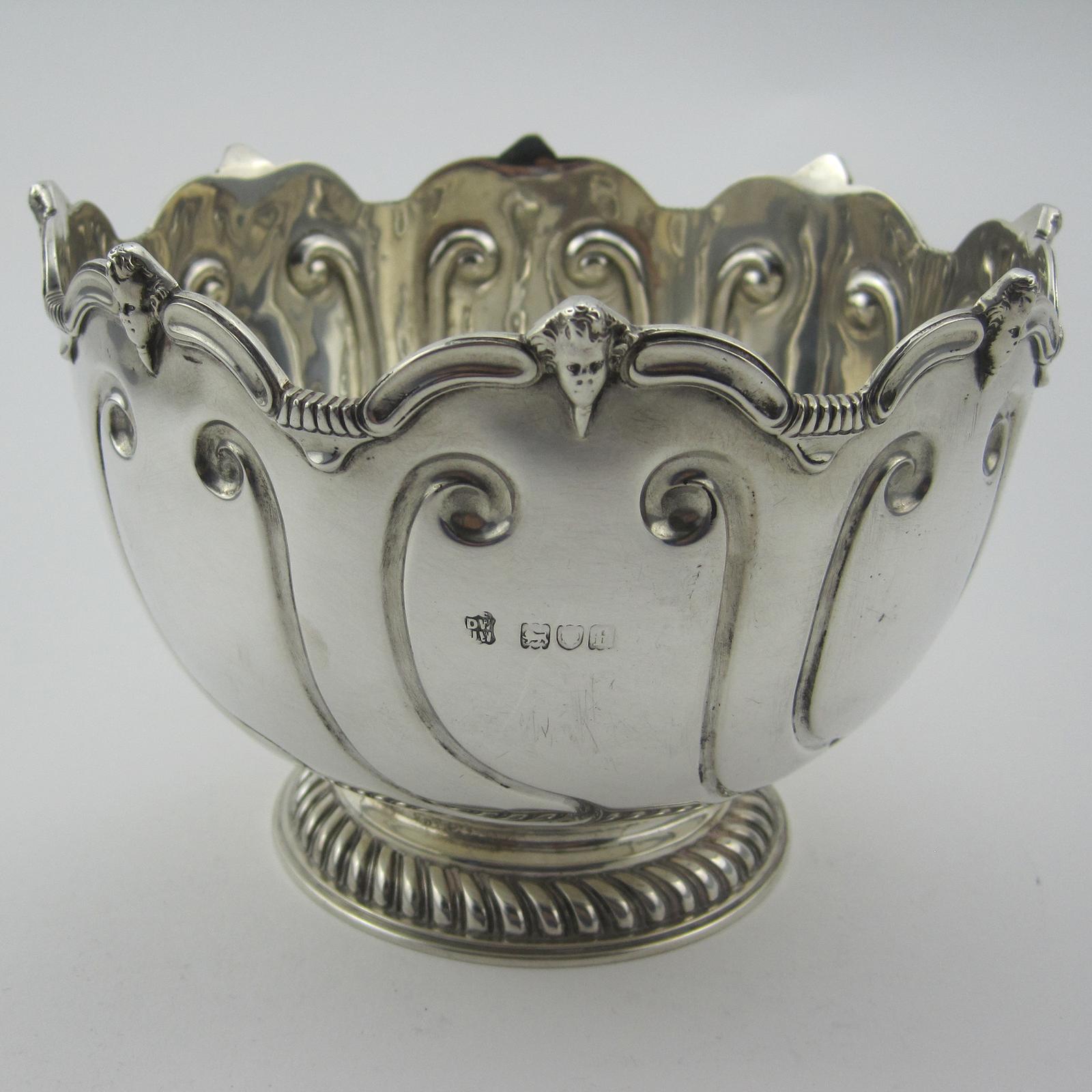 Charming Sterling Silver Monteith Style Bowl (1 of 6)