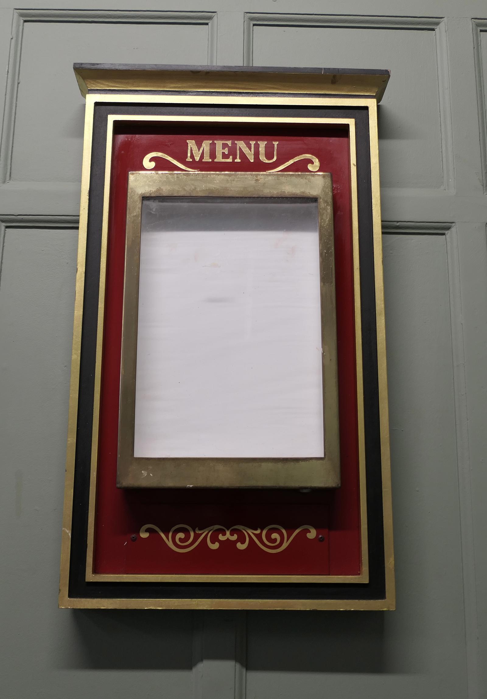 Hand Painted Brass Bistro Menu Board (1 of 6) Hand Painted Brass Bistro Menu Board (1 of 6)