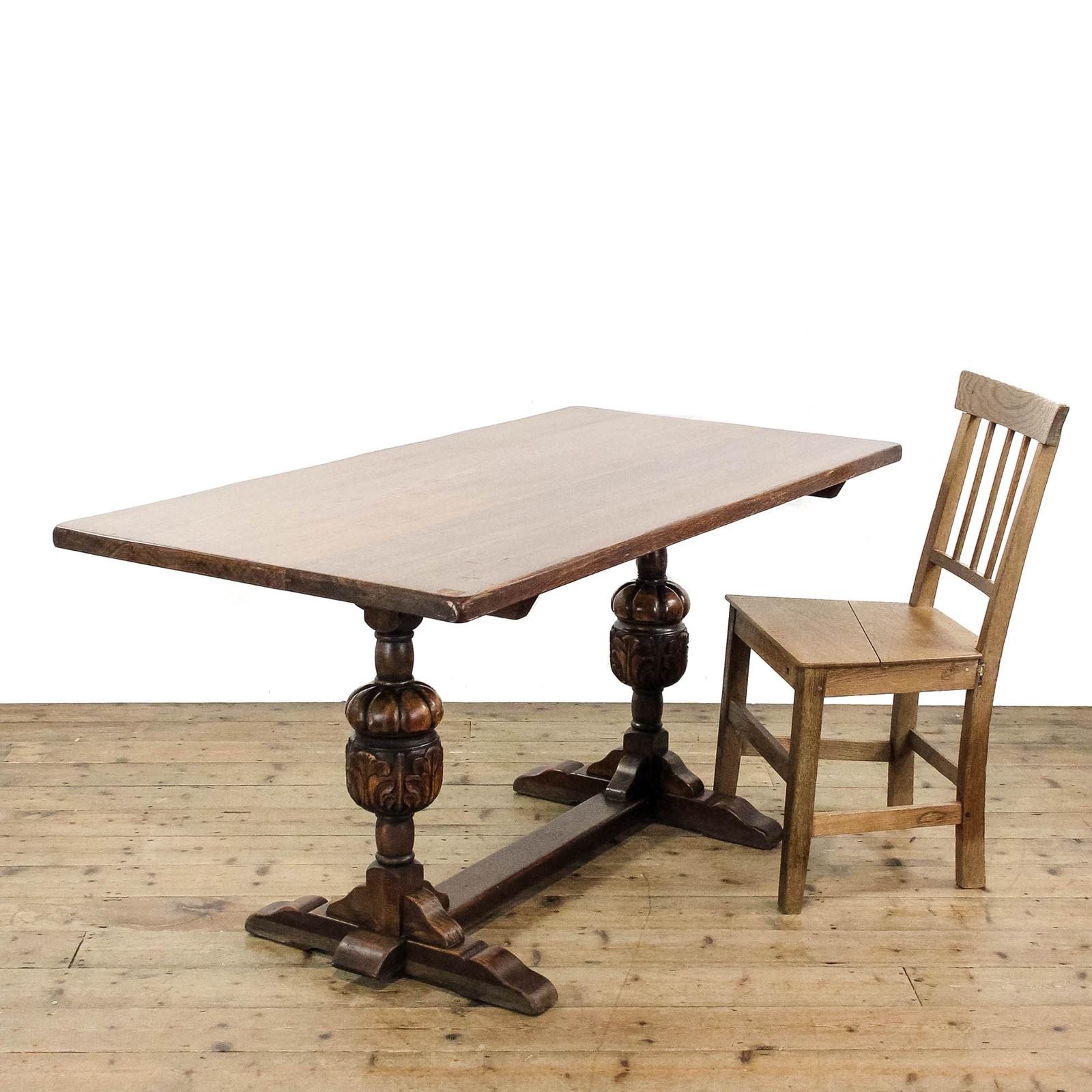 20th Century Oak Refectory Table (1 of 8)