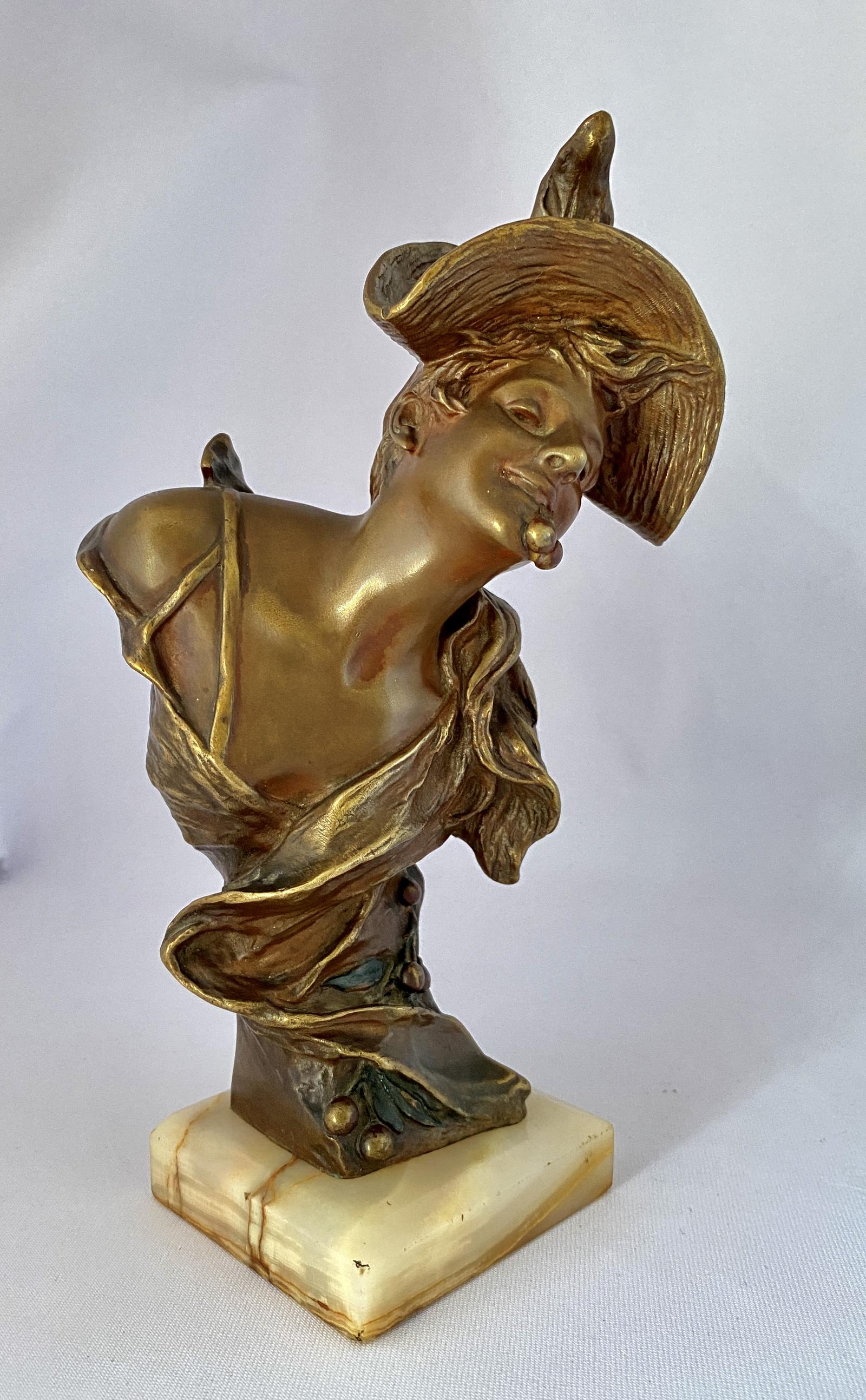 Art Nouveau Bronze - The Cherry Picker c.1900 (1 of 15)