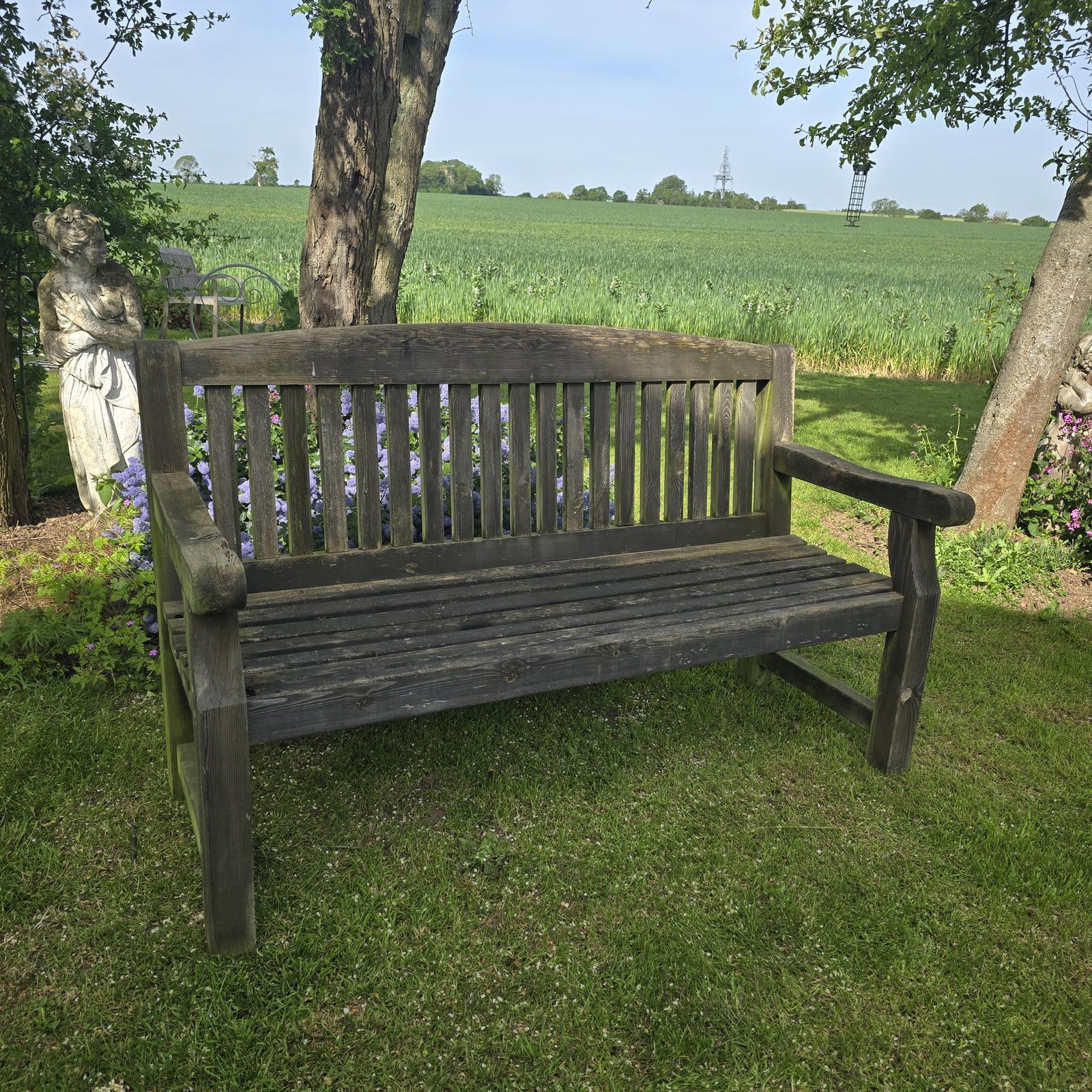 Silvered Teak Garden Bench (1 of 8) Silvered Teak Garden Bench (1 of 8)
