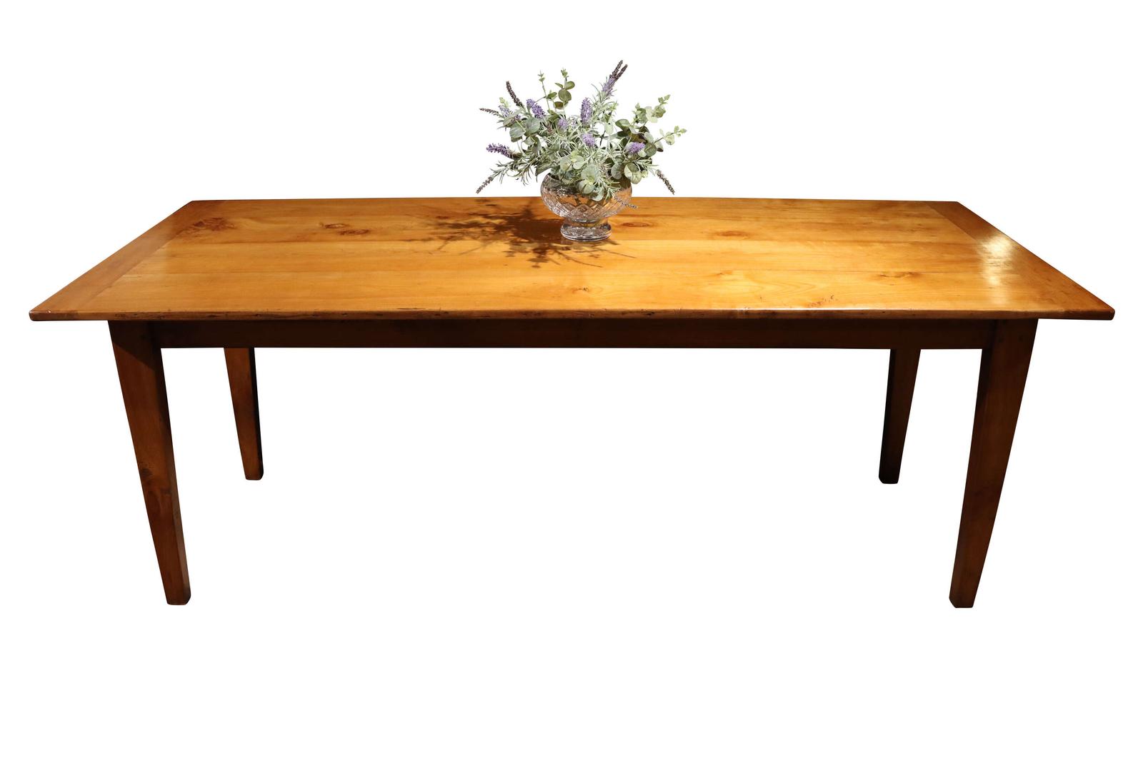 Large French Cherrywood Farmhouse Table with Bread Slide, c.1880 (1 of 6) Large French Cherrywood Farmhouse Table with Bread Slide, c.1880 (1 of 6)