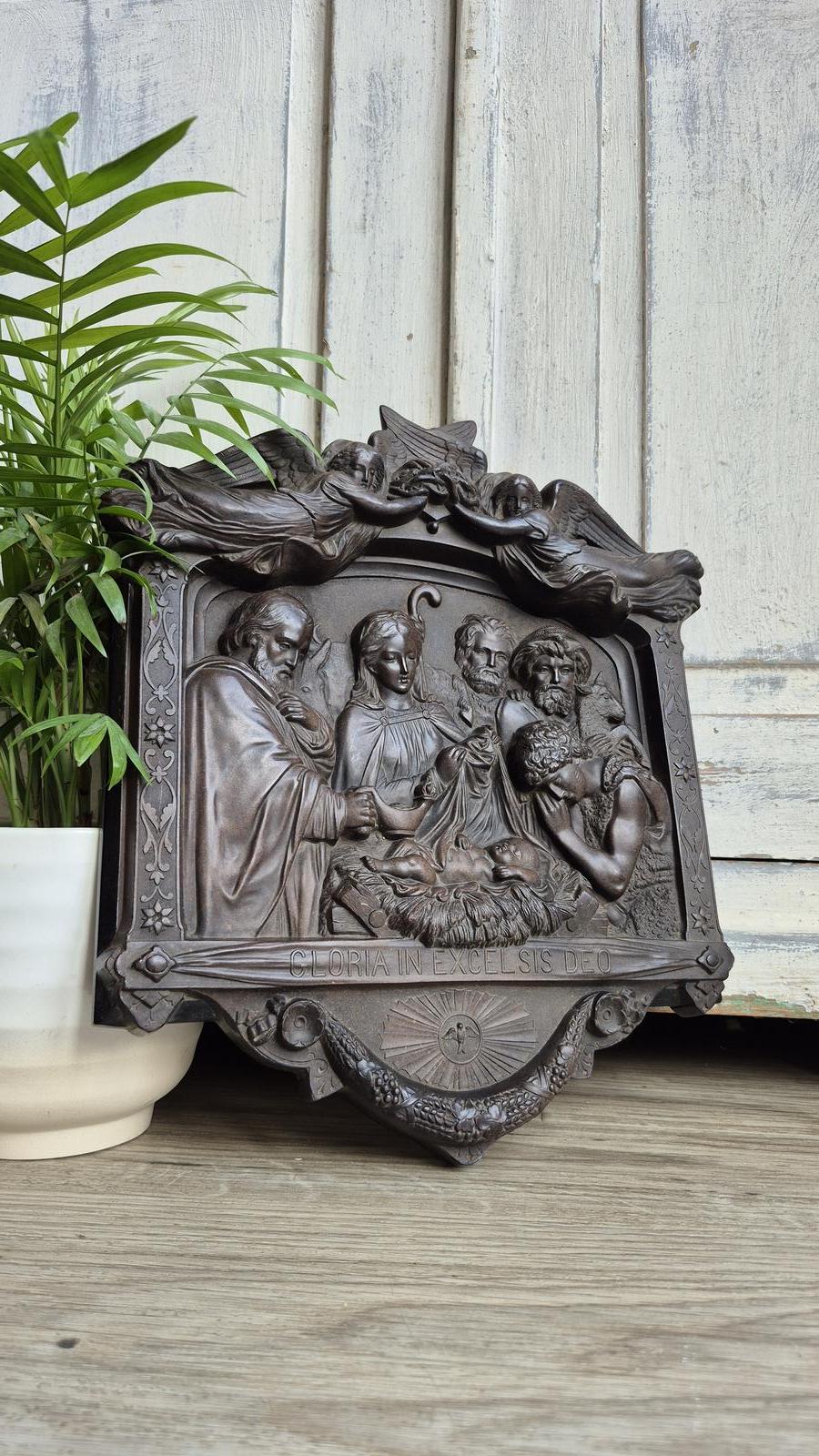 Fine Antique Gutta Percha Nativity Plaque (1 of 22) Fine Antique Gutta Percha Nativity Plaque (1 of 22)