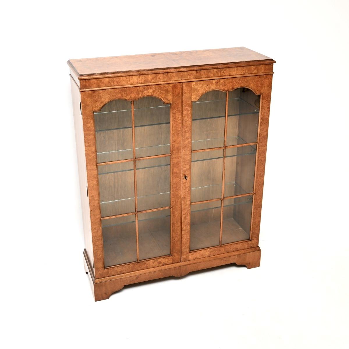 Antique Burr Walnut Bookcase (1 of 7) Antique Burr Walnut Bookcase (1 of 7)