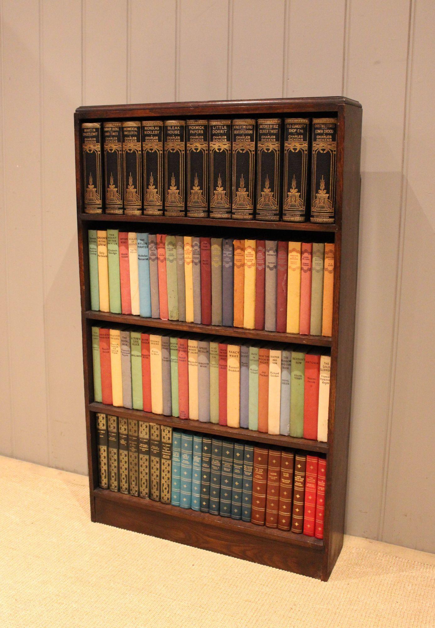 Dark Oak Open Bookcase (1 of 12) Dark Oak Open Bookcase (1 of 12)