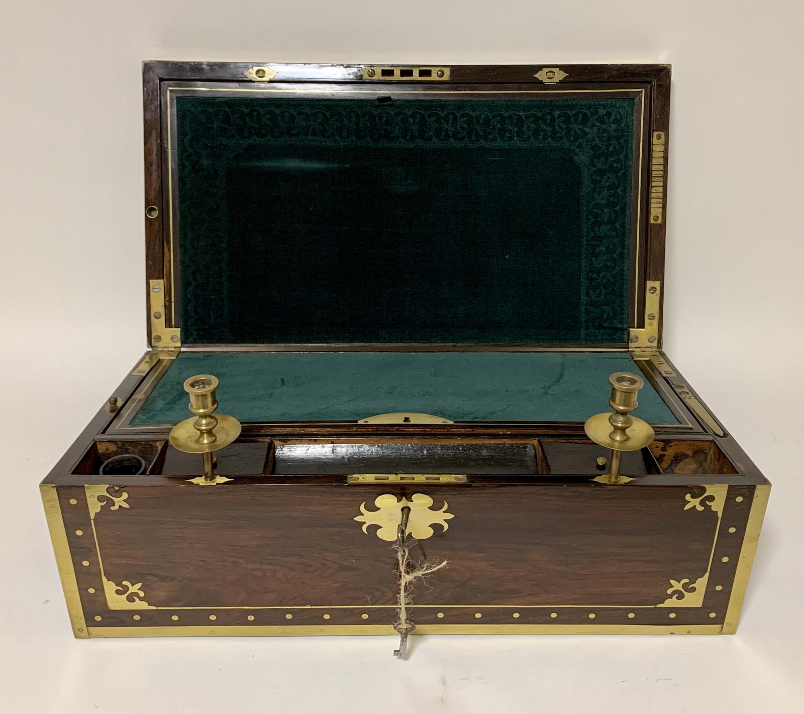 Antique Georgian Campaign Writing Slope (1 of 18) Antique Georgian Campaign Writing Slope (1 of 18)