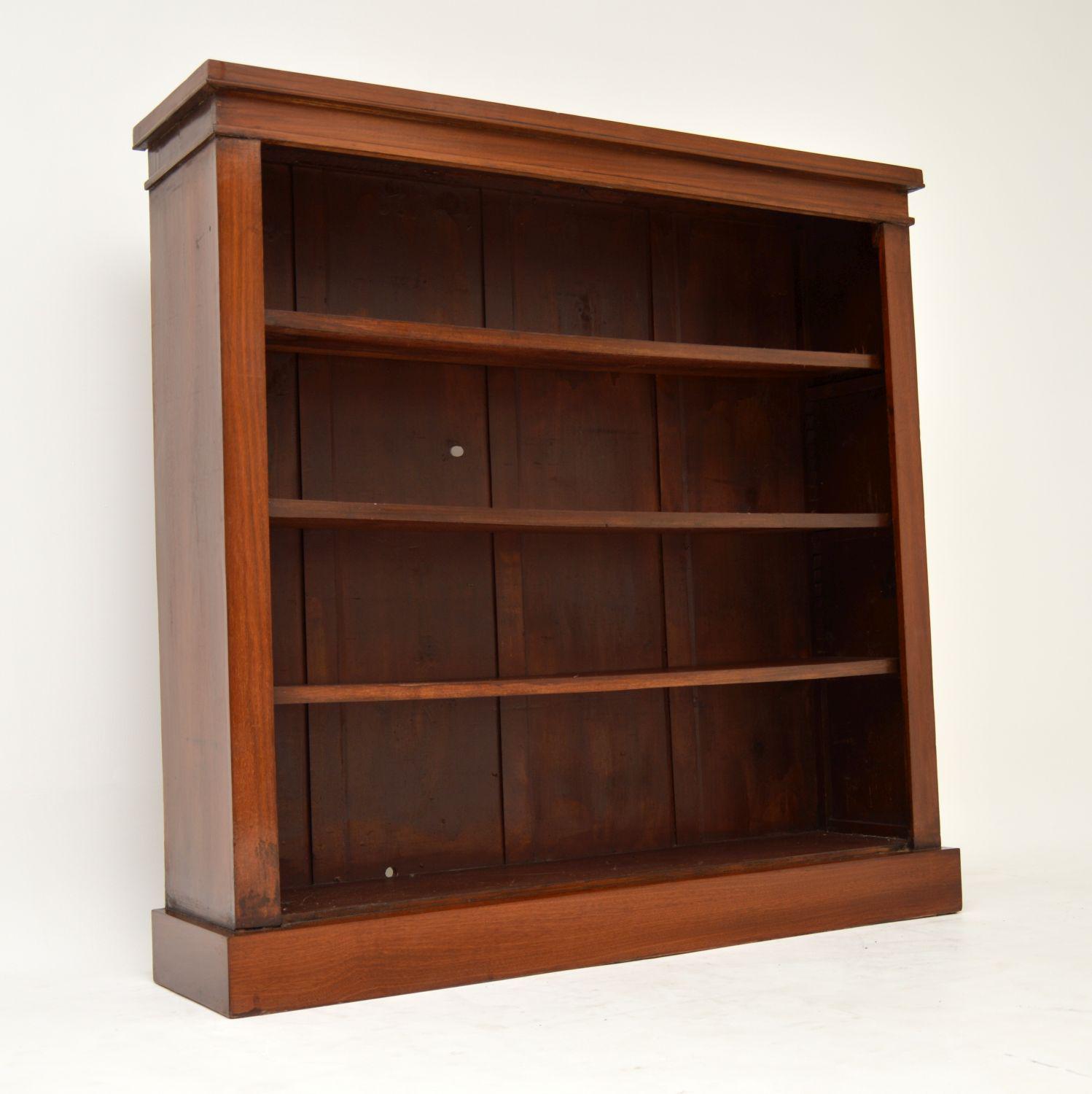 Antique Victorian Mahogany Open Bookcase (1 of 7) Antique Victorian Mahogany Open Bookcase (1 of 7)