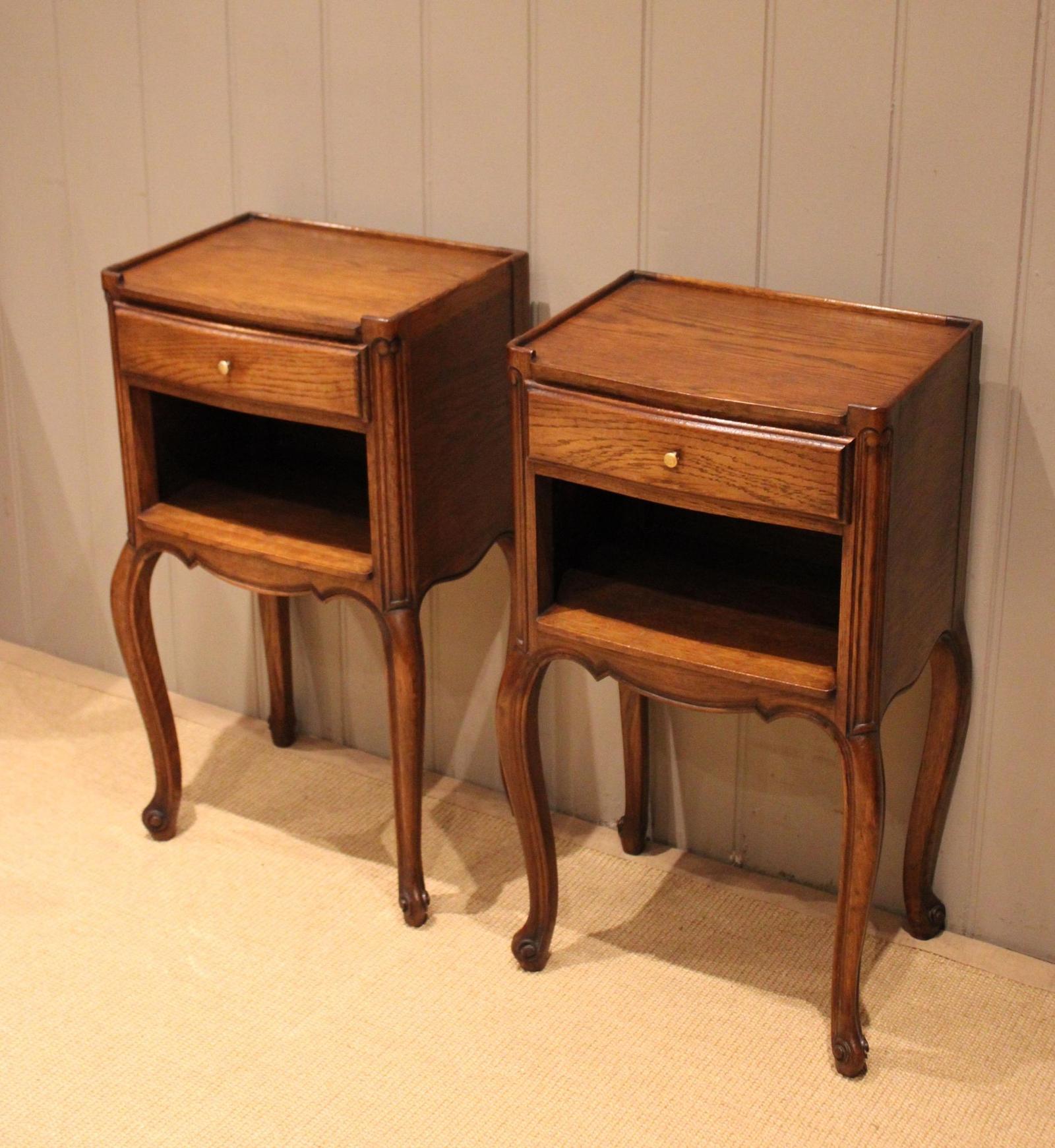 Pair Of French Oak Bedside Cabinets (1 of 12) Pair Of French Oak Bedside Cabinets (1 of 12)