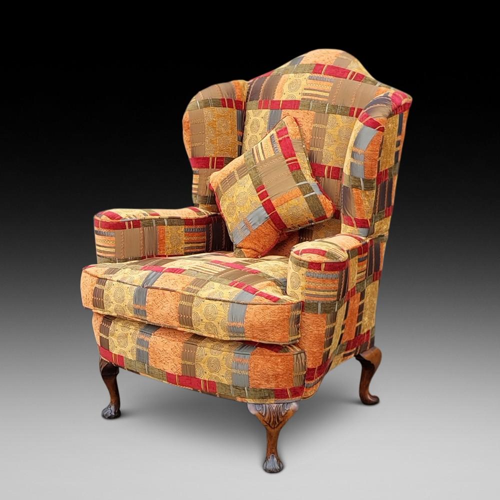 Edwardian Mahogany Wing Armchair (1 of 7) Edwardian Mahogany Wing Armchair (1 of 7)