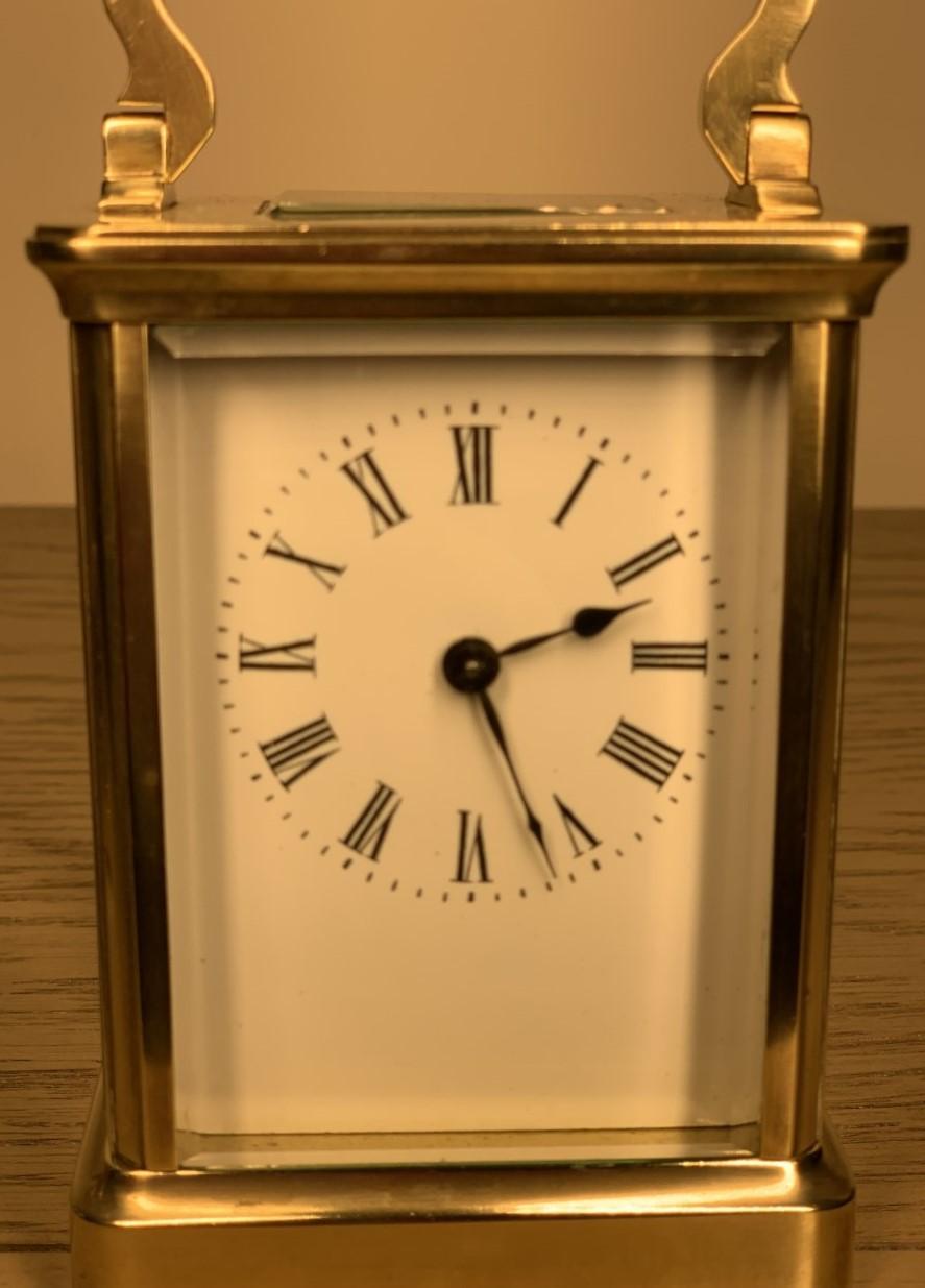 Quality Brass Victorian Eight Day Carriage Clock Timepiece (1 of 7)